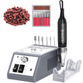 alle's 30000 RPM Professional Nail Drill Machine – Efile Kit with 6 Bits & 106 Sanding Bands (Grey)