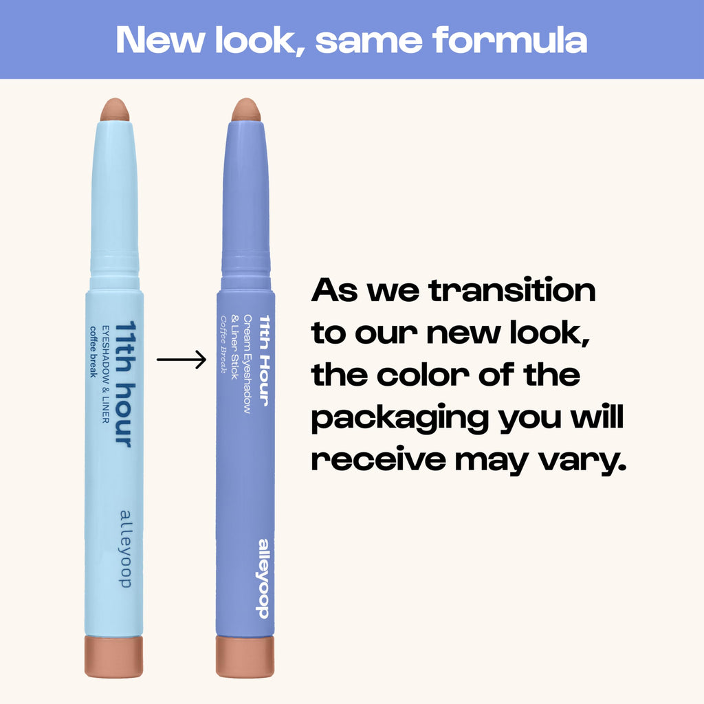 ALLEYOOP 11th Hour Waterproof Cream Eyeshadow Stick — Matte Mauve, Long-Wear Shadow & Liner