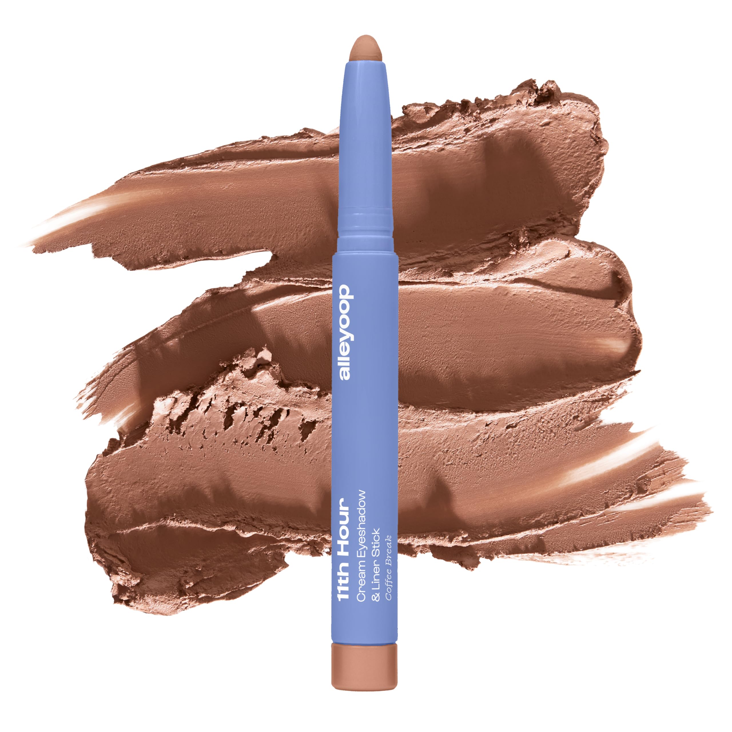 ALLEYOOP 11th Hour Waterproof Cream Eyeshadow Stick – Long-Wear Matte Chestnut Matte (Eyeshadow & Liner)