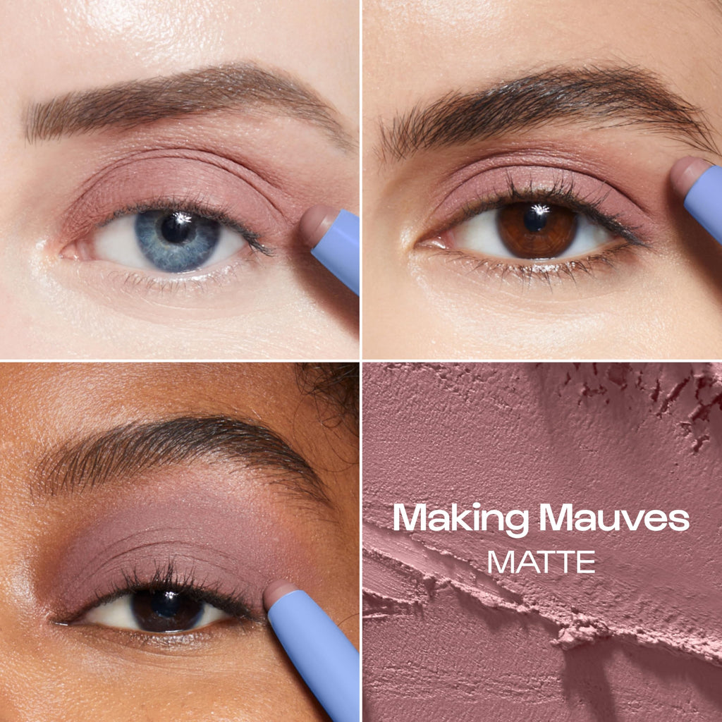 ALLEYOOP 11th Hour Waterproof Cream Eyeshadow Stick — Matte Mauve, Long-Wear Shadow & Liner