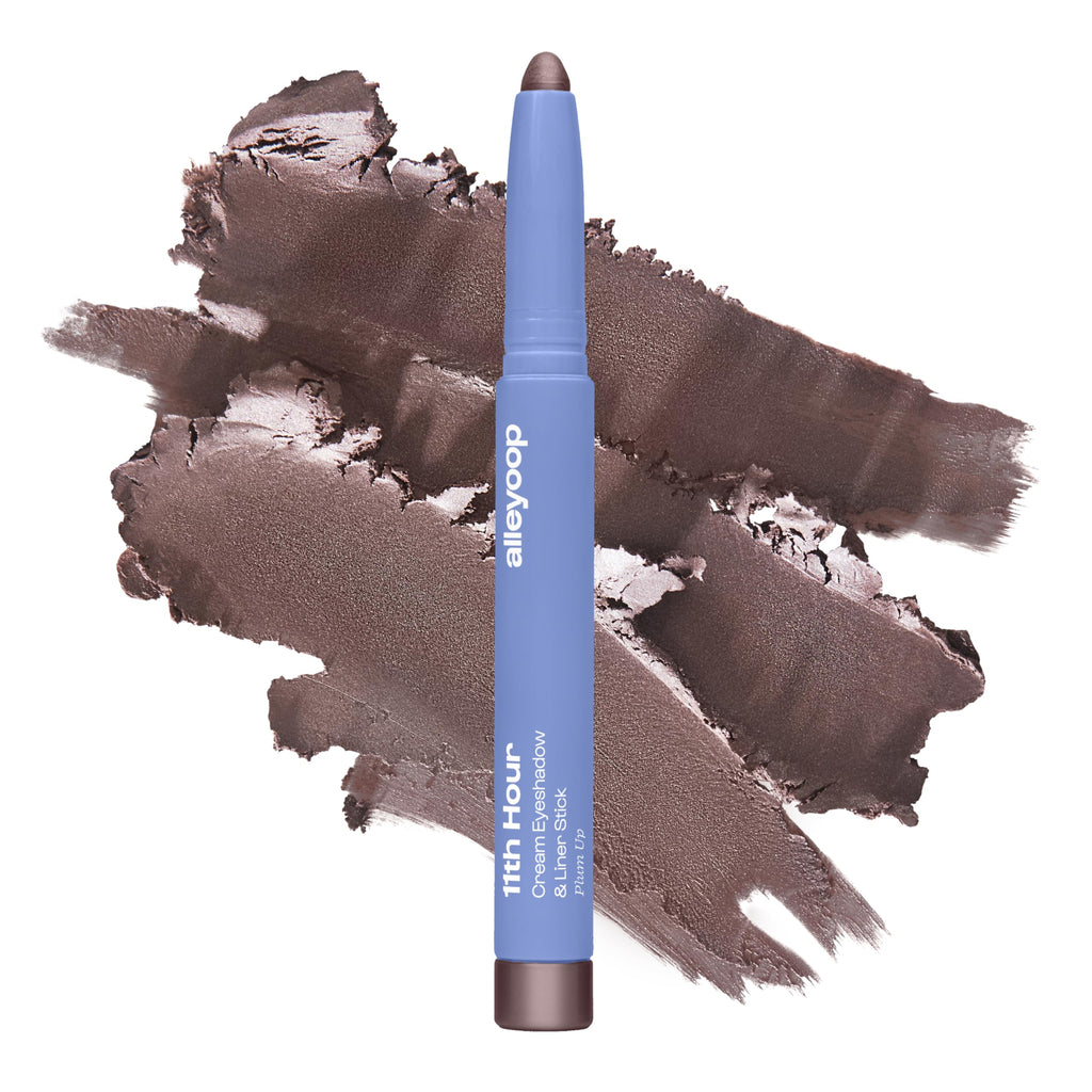ALLEYOOP 11th Hour Waterproof Cream Eyeshadow Stick – Long-Lasting Shimmer, 2-in-1 Eye Shadow & Liner (Smoky Amethyst)