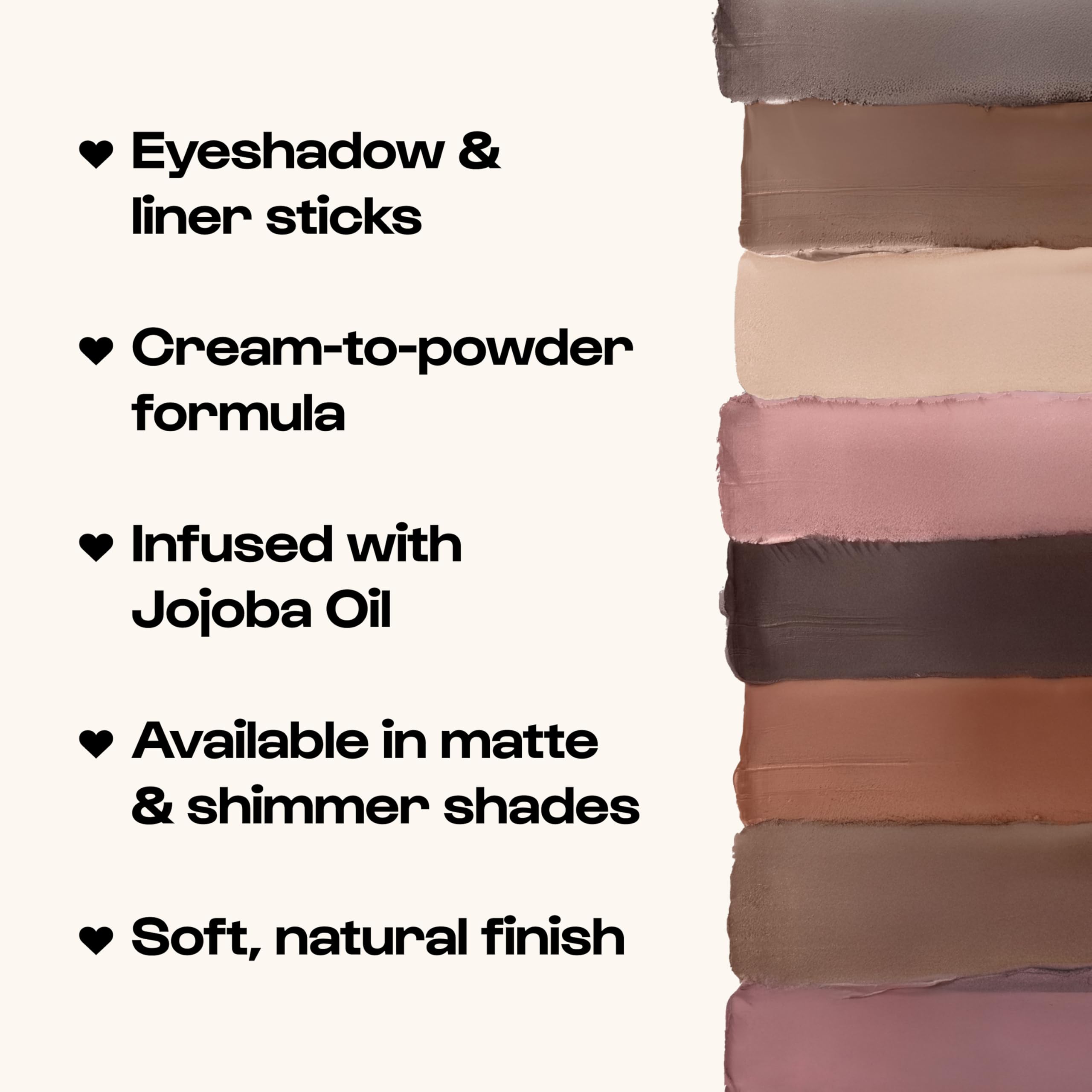 ALLEYOOP 11th Hour Waterproof Cream Eyeshadow Stick – Long-Lasting Shimmer, 2-in-1 Eye Shadow & Liner (Smoky Amethyst)