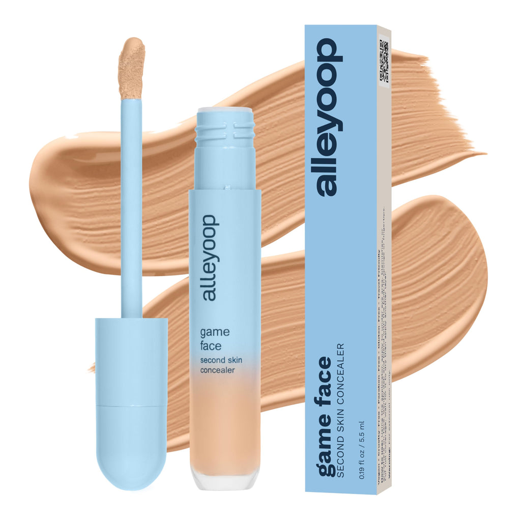 ALLEYOOP Game Face Concealer – Lightweight, Hydrating Under-Eye Concealer with Aloe Stem Cell