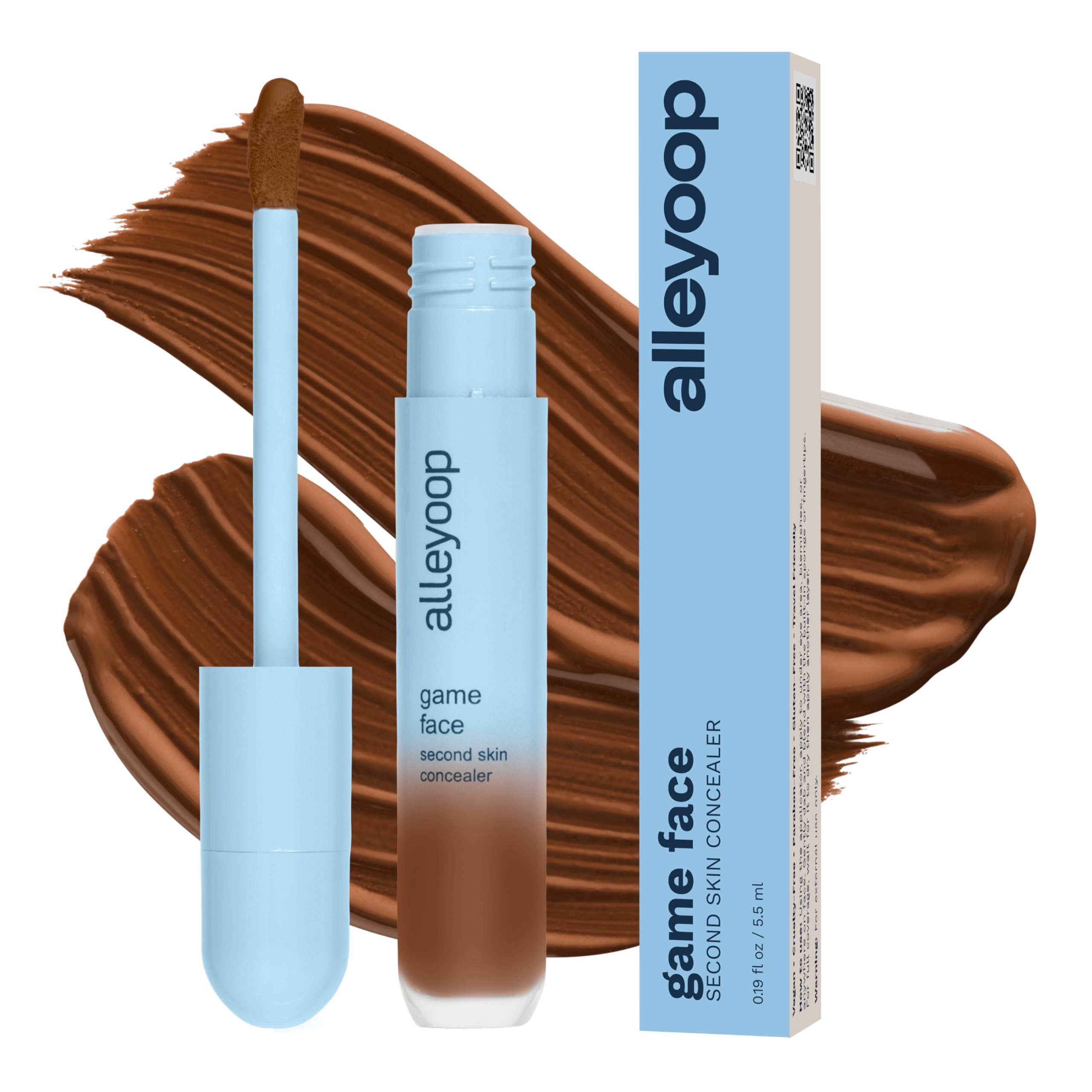 ALLEYOOP Game Face Concealer – Lightweight Hydrating Under-Eye Coverage