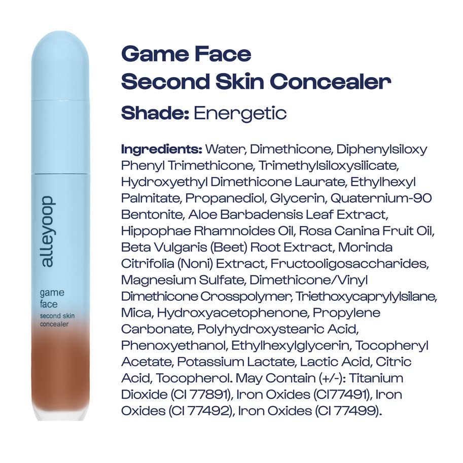 ALLEYOOP Game Face Concealer – Lightweight Hydrating Under-Eye Concealer