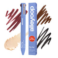 ALLEYOOP Pen Pal 4-in-1 Makeup Pen – Eyeliner, Lip Liner, Highlighter & Brow – Berry Busy (Medium - Deep)