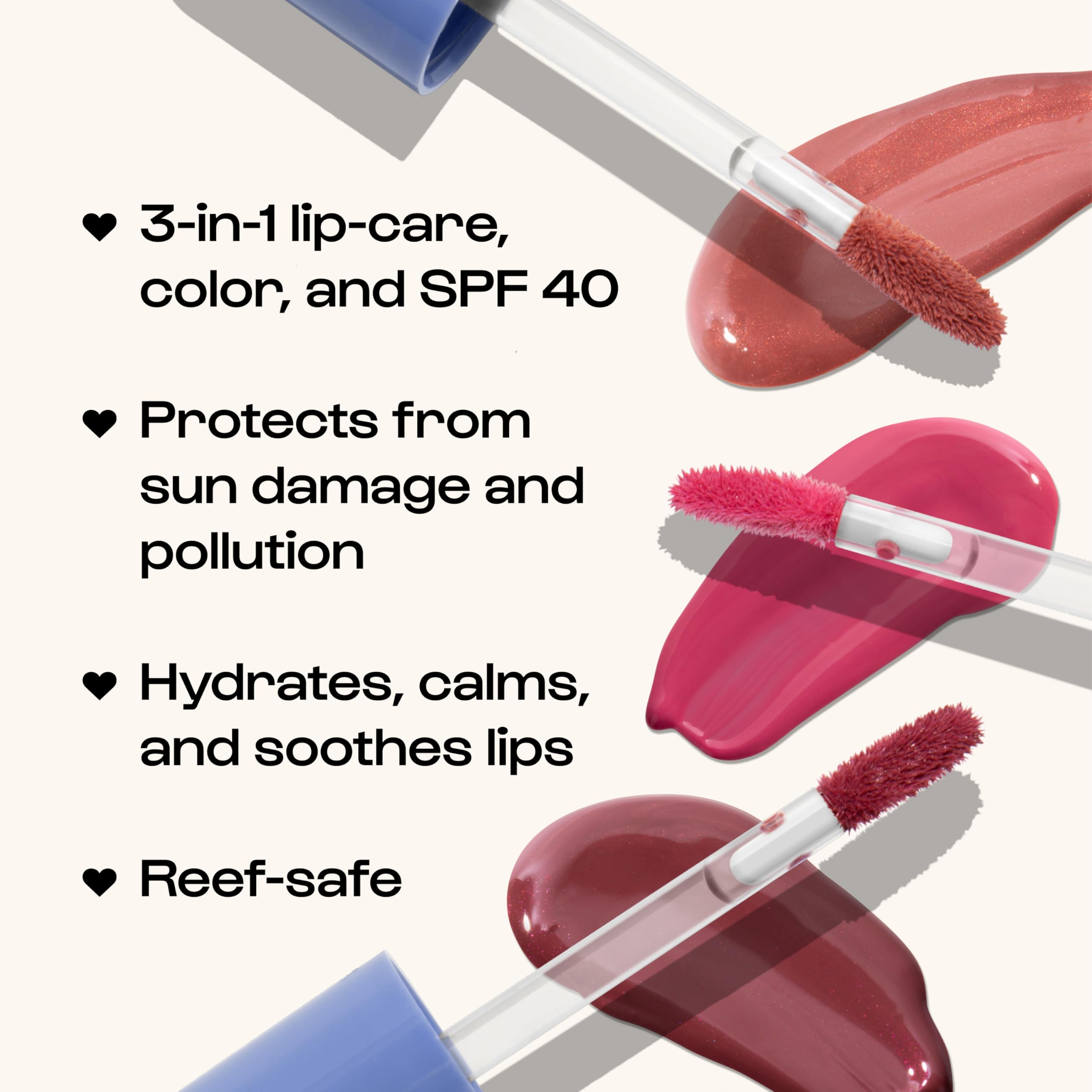 ALLEYOOP Sun Serum Lip Oil SPF 40 – Tinted, Hydrating Lip Moisturizer