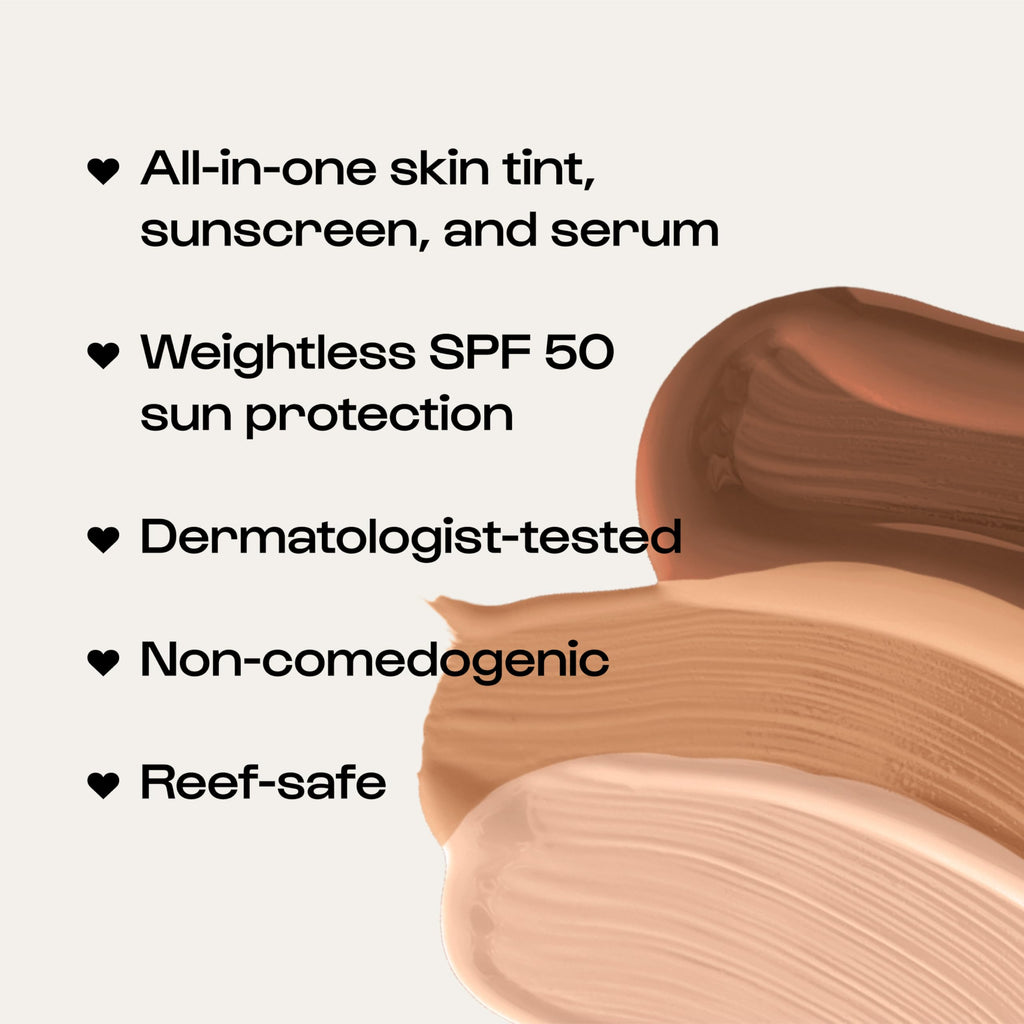 ALLEYOOP Sunsational Tinted Moisturizer SPF 50 – 100% Mineral Face Sunscreen (Vegan & Cruelty-Free)