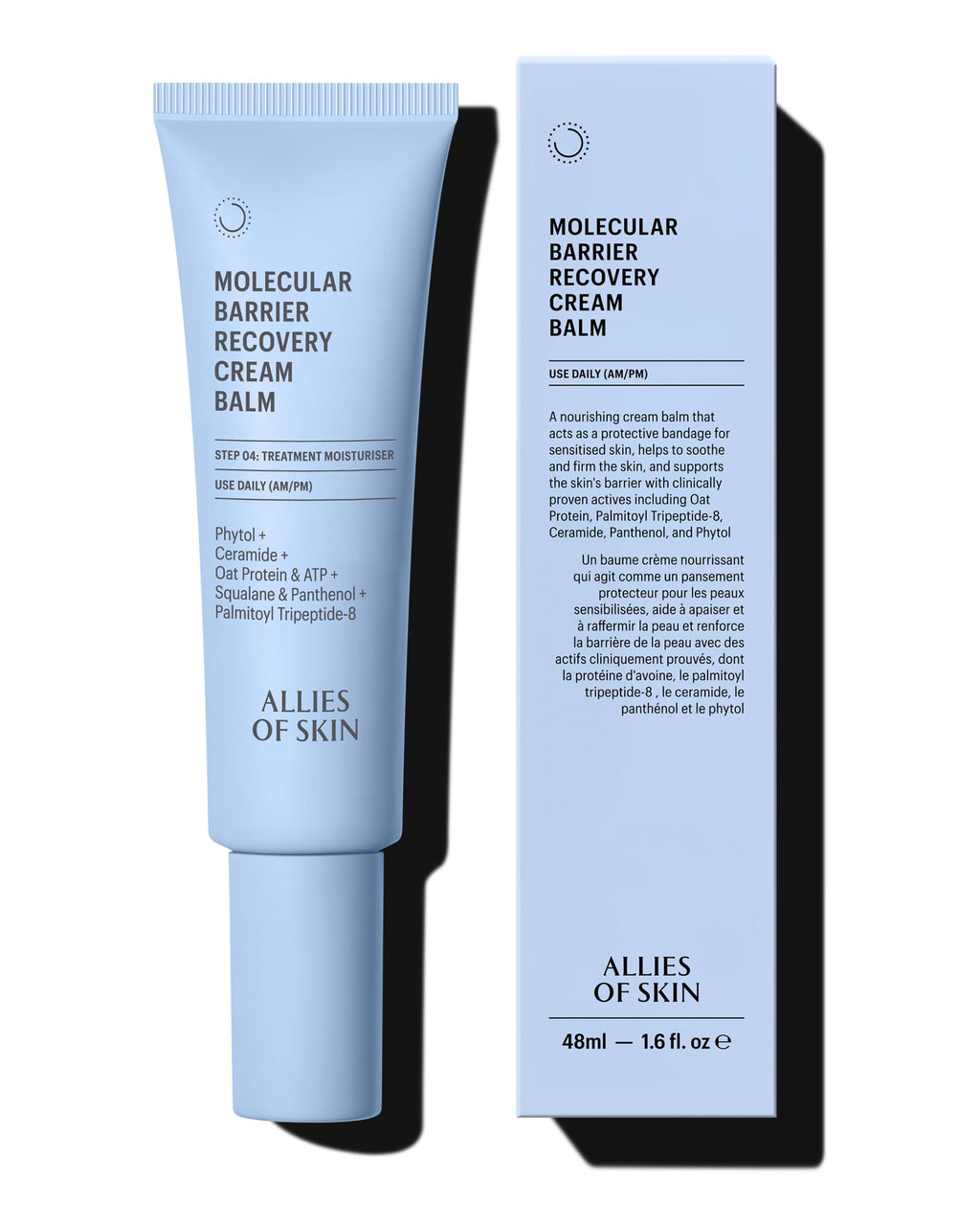 Allies of Skin Molecular Barrier Repair Cream Balm | Deep Hydration with Ceramides & Squalane