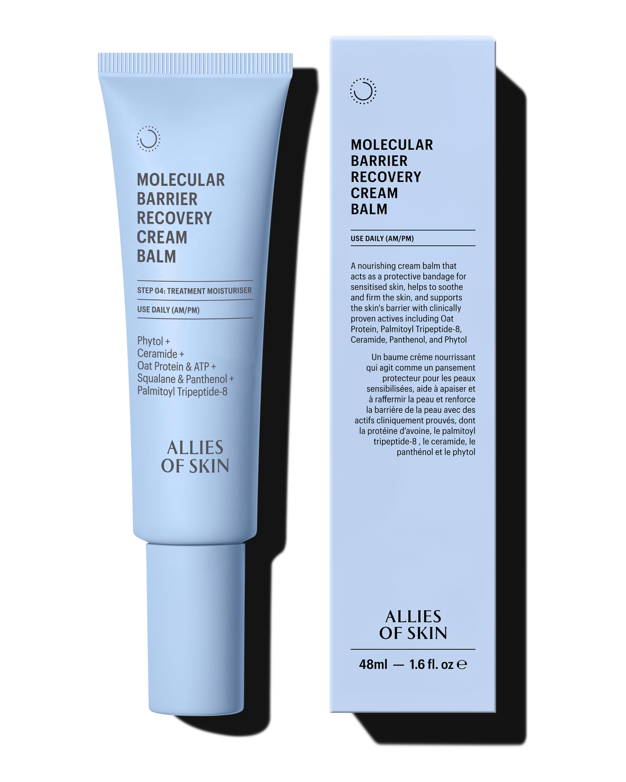 Allies of Skin Molecular Barrier Repair Cream Balm | Deep Hydration with Ceramides & Squalane