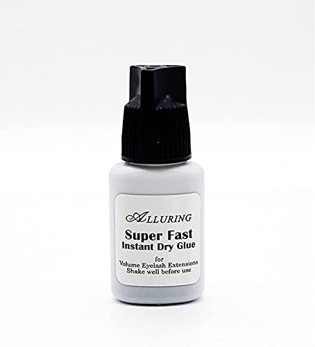 Alluring Super Fast Glue Adhesive – 2x 5mL, Instant Dry for Volume Lash Extensions