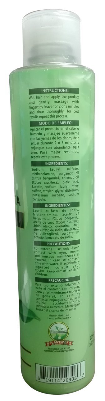 Alma Belleza Bergamota Shampoo + Keratin – Refreshing Bergamot Scent & Smooth Hair