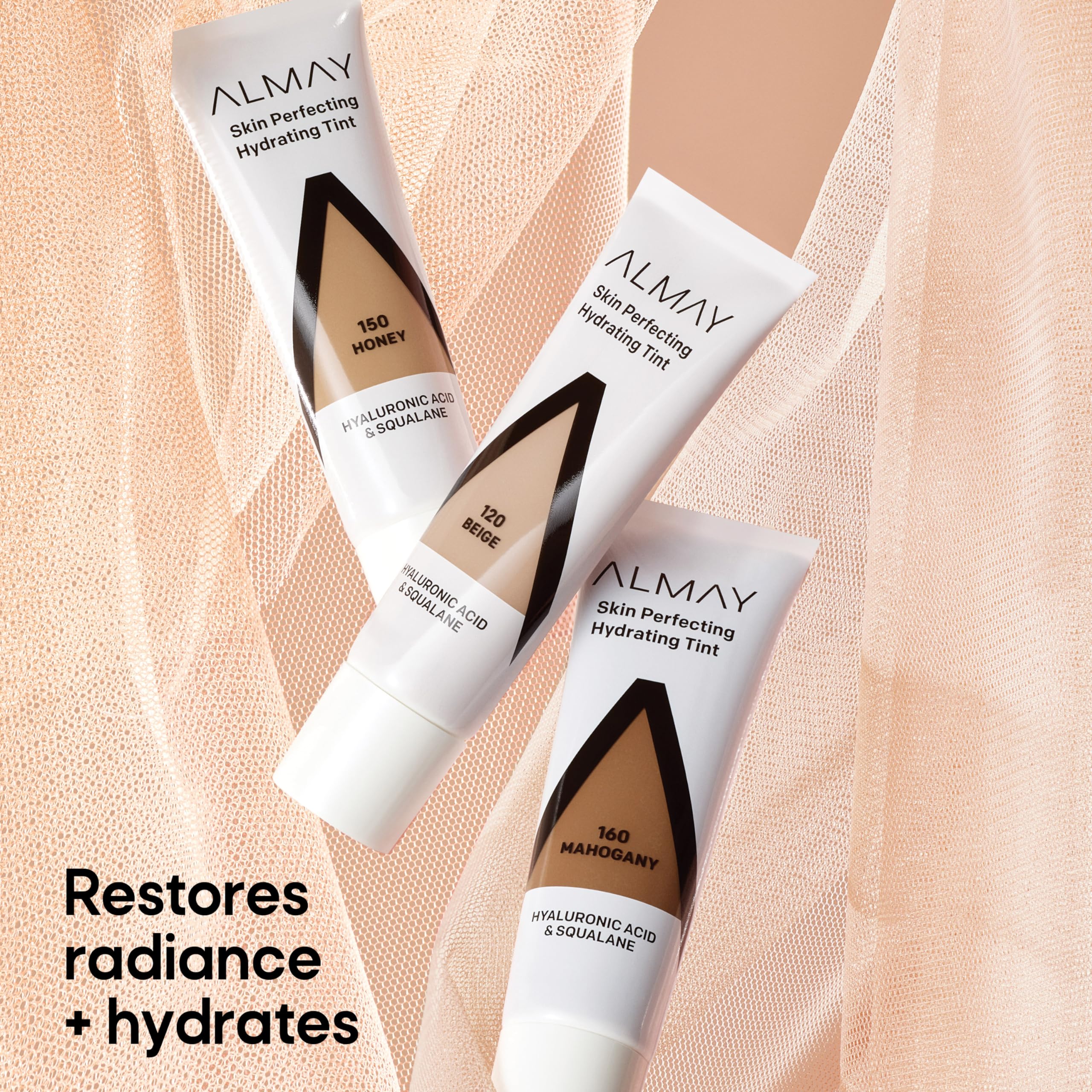 Almay Hydrating Liquid Foundation Tint – Lightweight, Fragrance-Free, Hypoallergenic (Shade 110 Buff)
