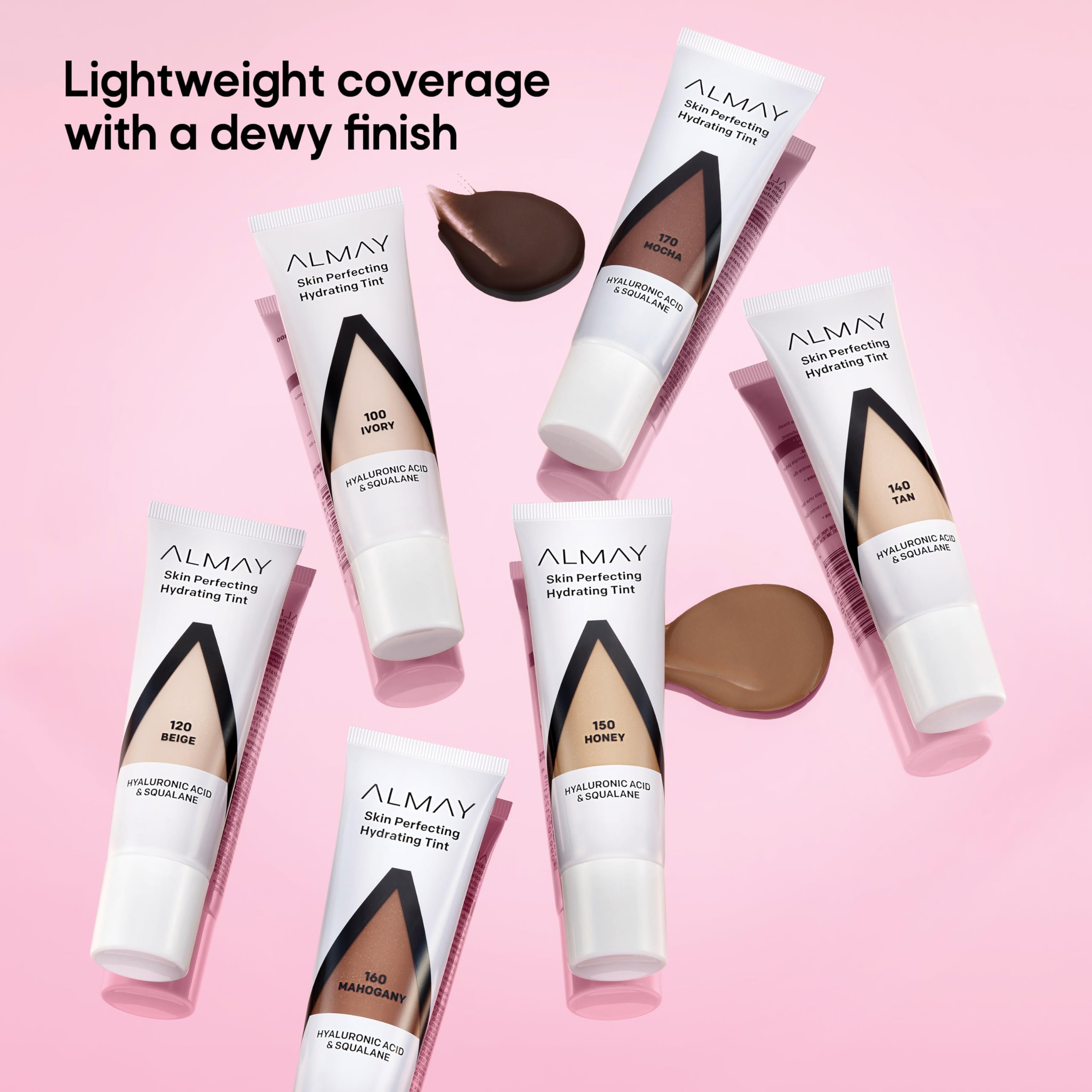 Almay Hydrating Liquid Foundation Tint – Lightweight, Fragrance-Free, Hypoallergenic (Shade 110 Buff)