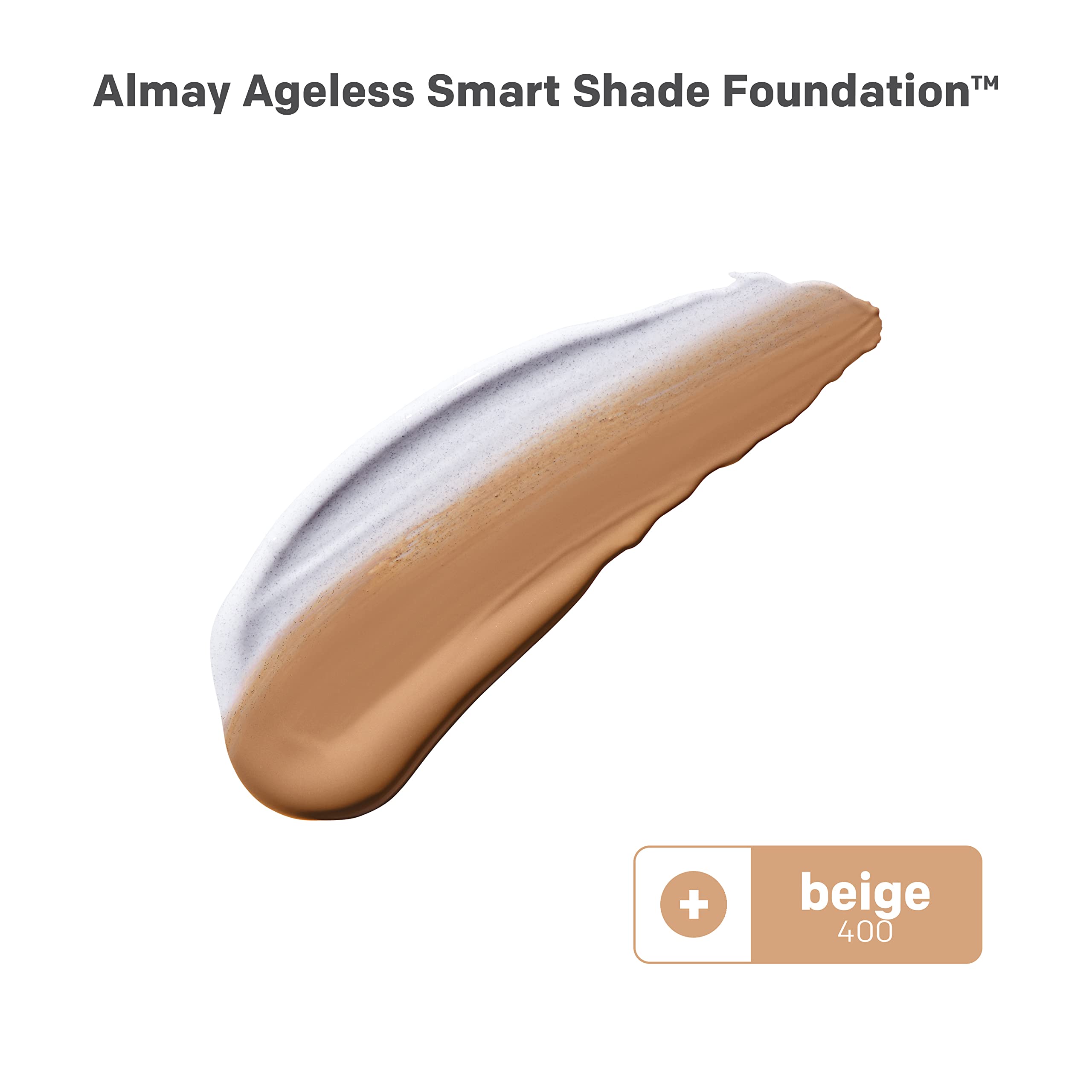 Almay Smart Shade Foundation | Hyaluronic Acid, Niacinamide & Vitamin C & E | Fragrance Free, Beige 400