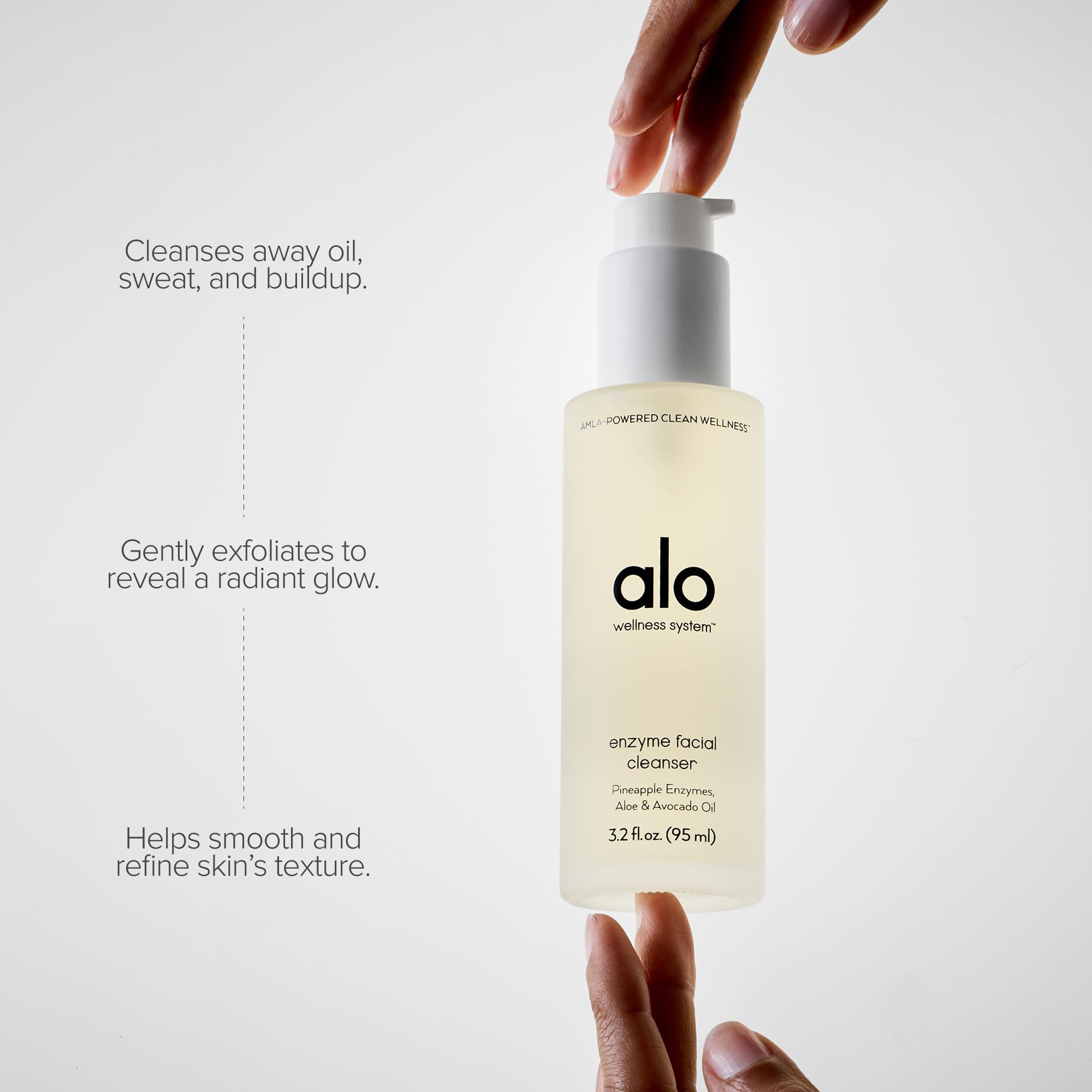 Alo Enzyme Facial Cleanser | Pineapple Enzymes + Aloe + Vitamin E | 3.2 fl oz