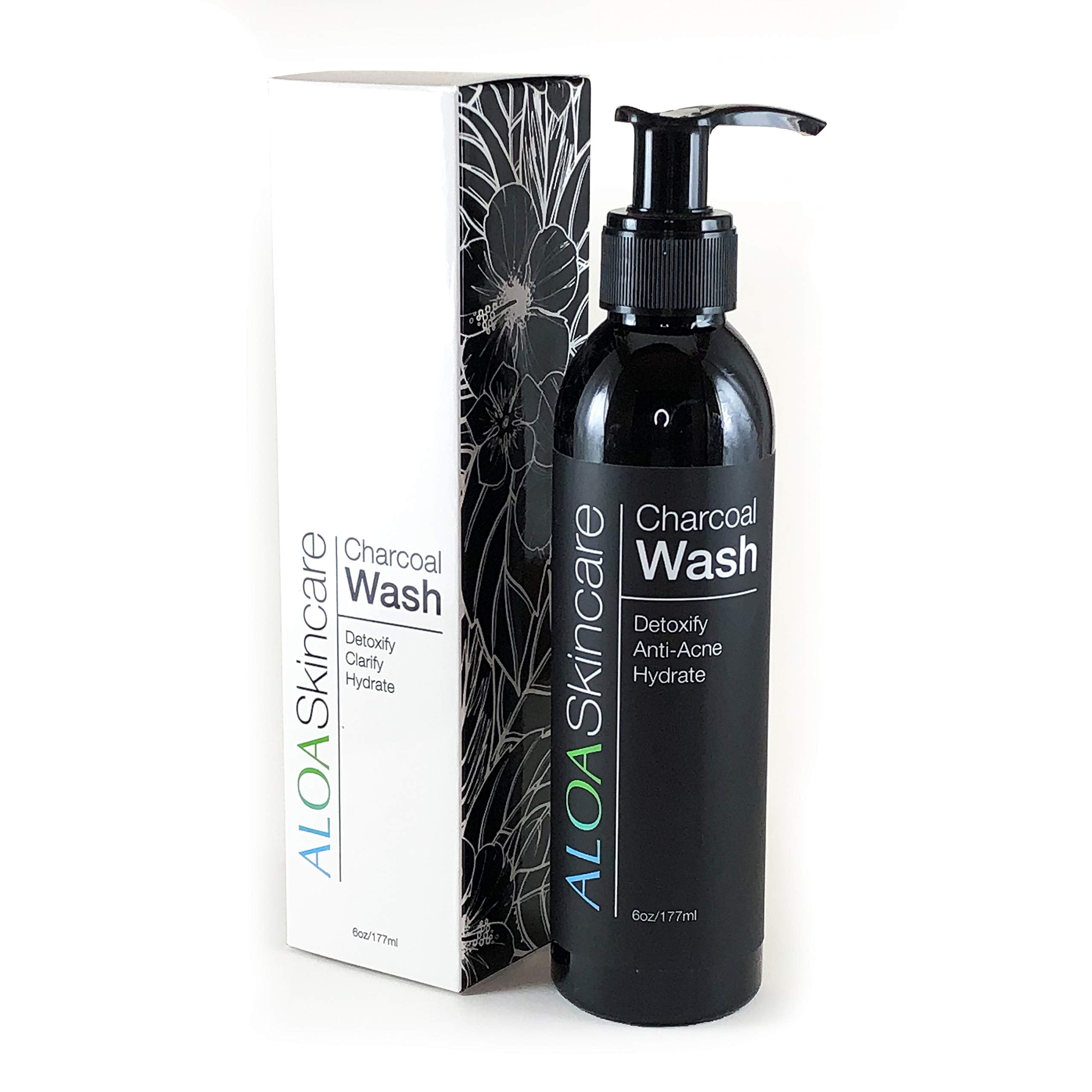 ALOA Detoxifying Charcoal Face Wash with Vitamin C & Green Tea | Acne-Fighting Daily Cleanser