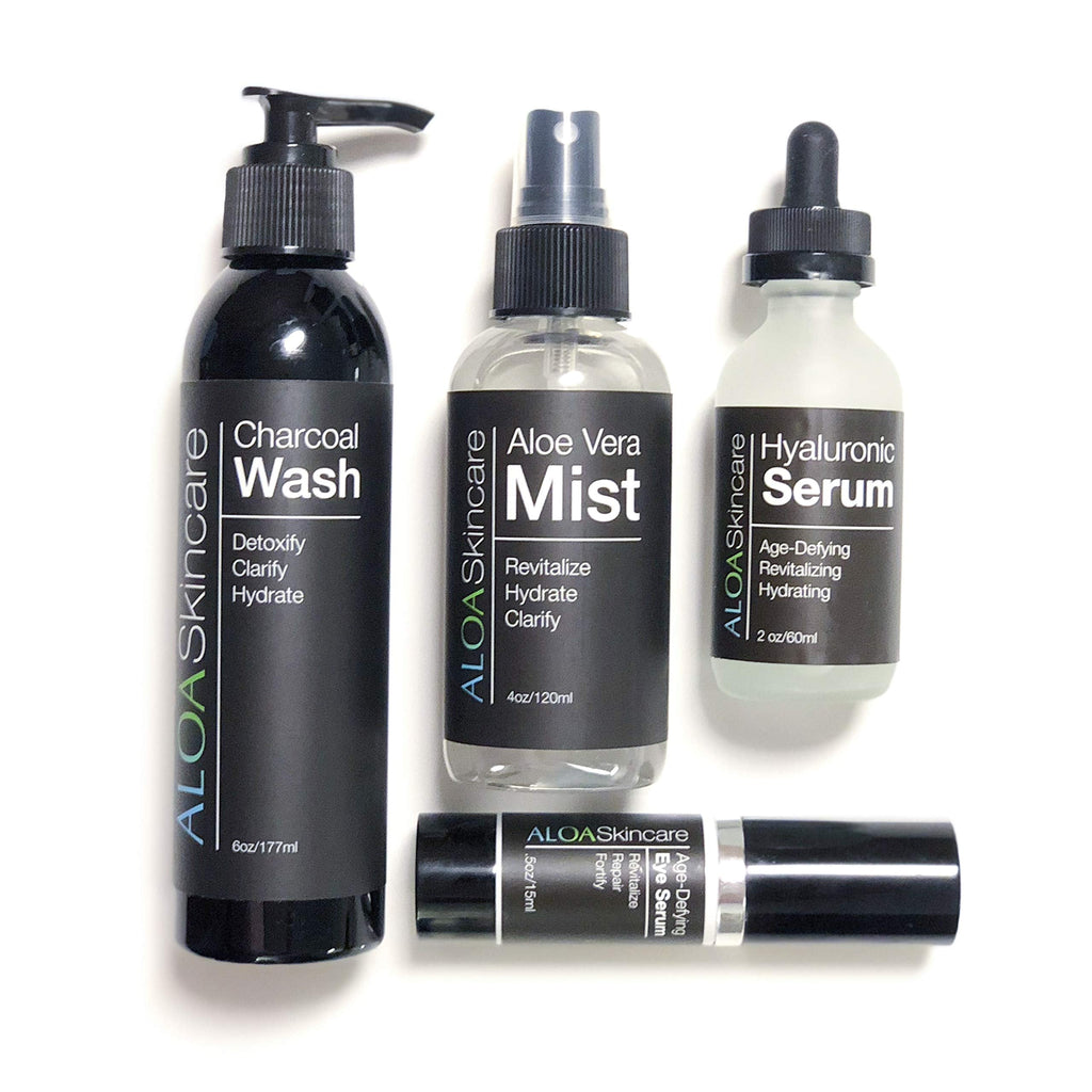 ALOA Detoxifying Charcoal Face Wash with Vitamin C & Green Tea | Acne-Fighting Daily Cleanser
