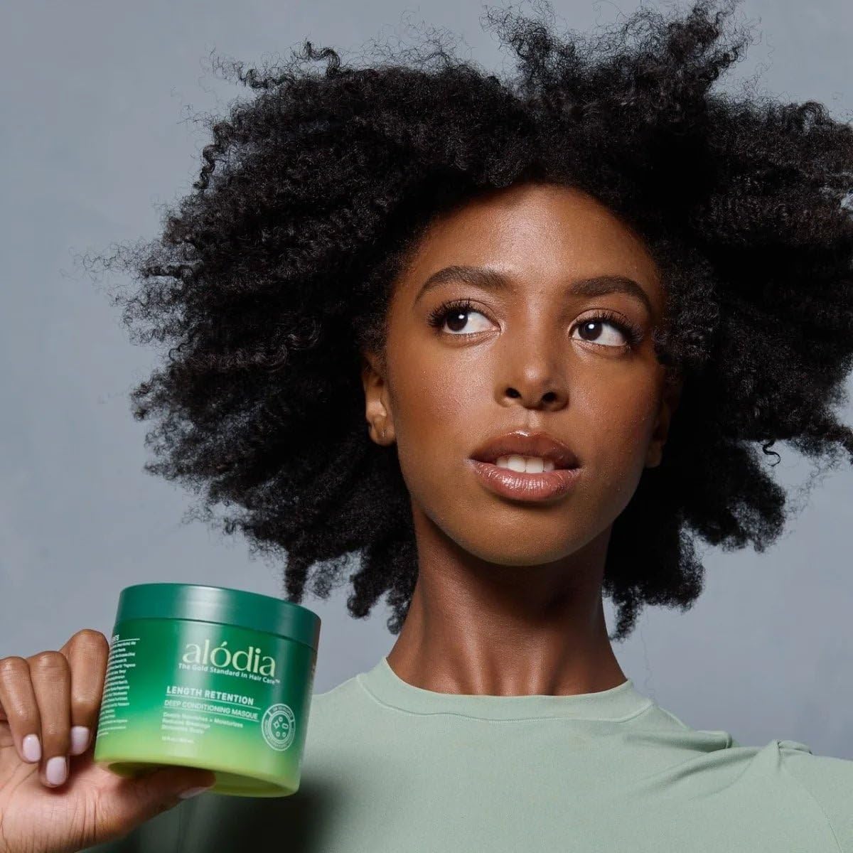 ALODIA Nourish & Hydrate Deep Conditioning Masque – Avocado & Peppermint Oil for Curly Hair (12 oz)
