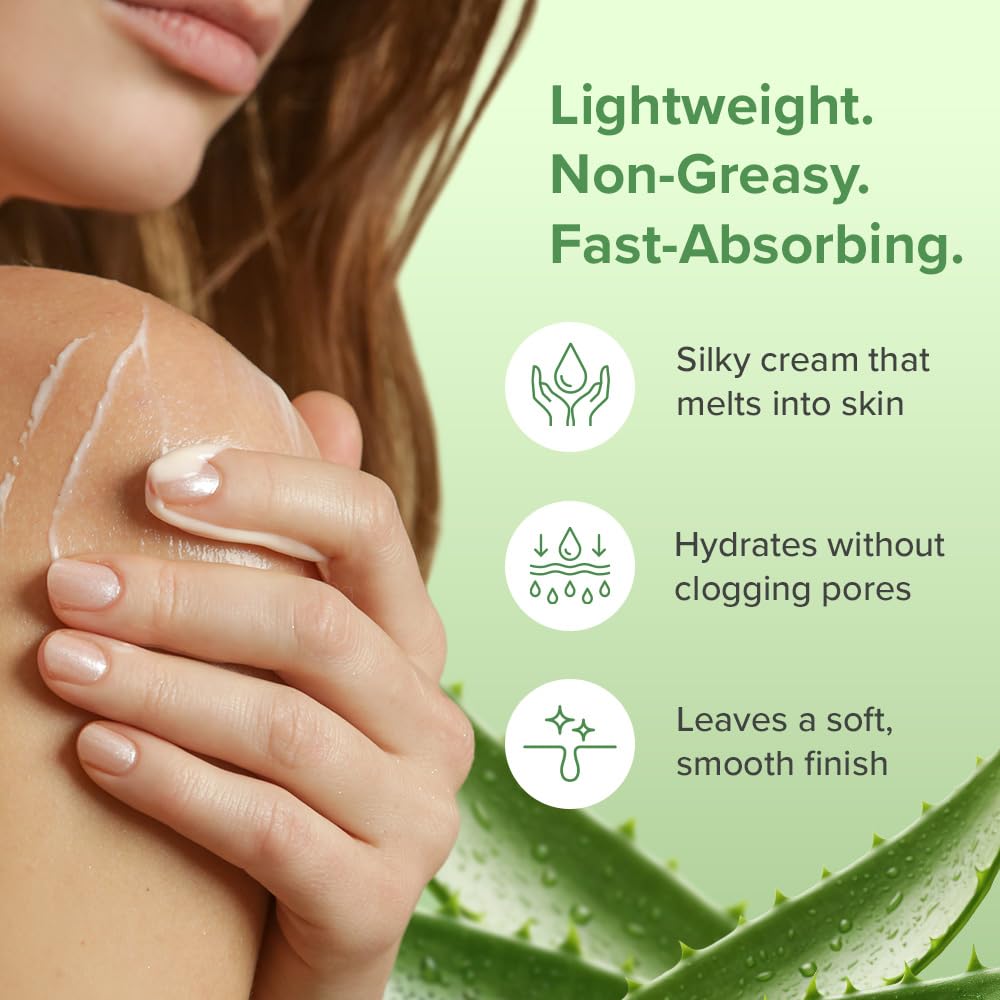 Aloe Infusion Aloe Vera Face & Body Cream — Hydrating, Non-Greasy Moisturizer