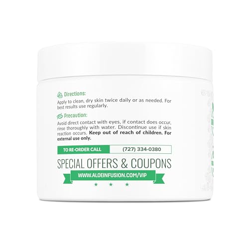 Aloe Infusion Aloe Vera Face & Body Cream — Hydrating, Non-Greasy Moisturizer