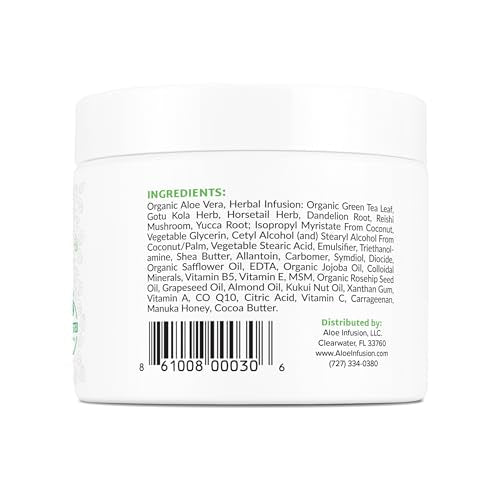 Aloe Infusion Aloe Vera Face & Body Cream — Hydrating, Non-Greasy Moisturizer
