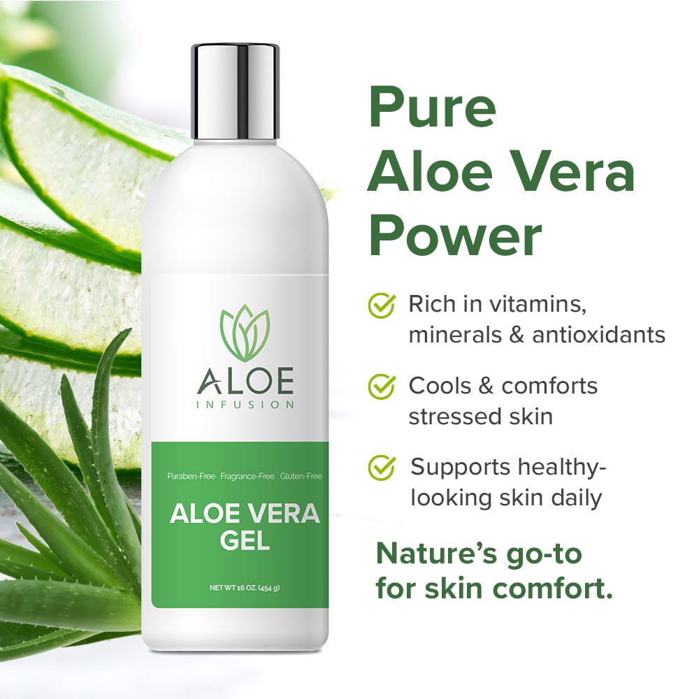 Aloe Infusion Aloe Vera Face & Body Cream – Hydrating, Non-Greasy Moisturizer