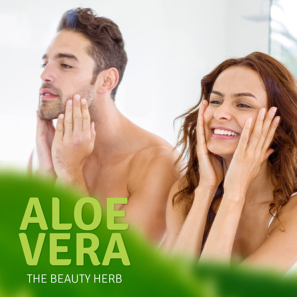 Aloe Life Skin Gel & Herbs – 99% Organic Whole Leaf Aloe Vera, Fragrance-Free 8 oz