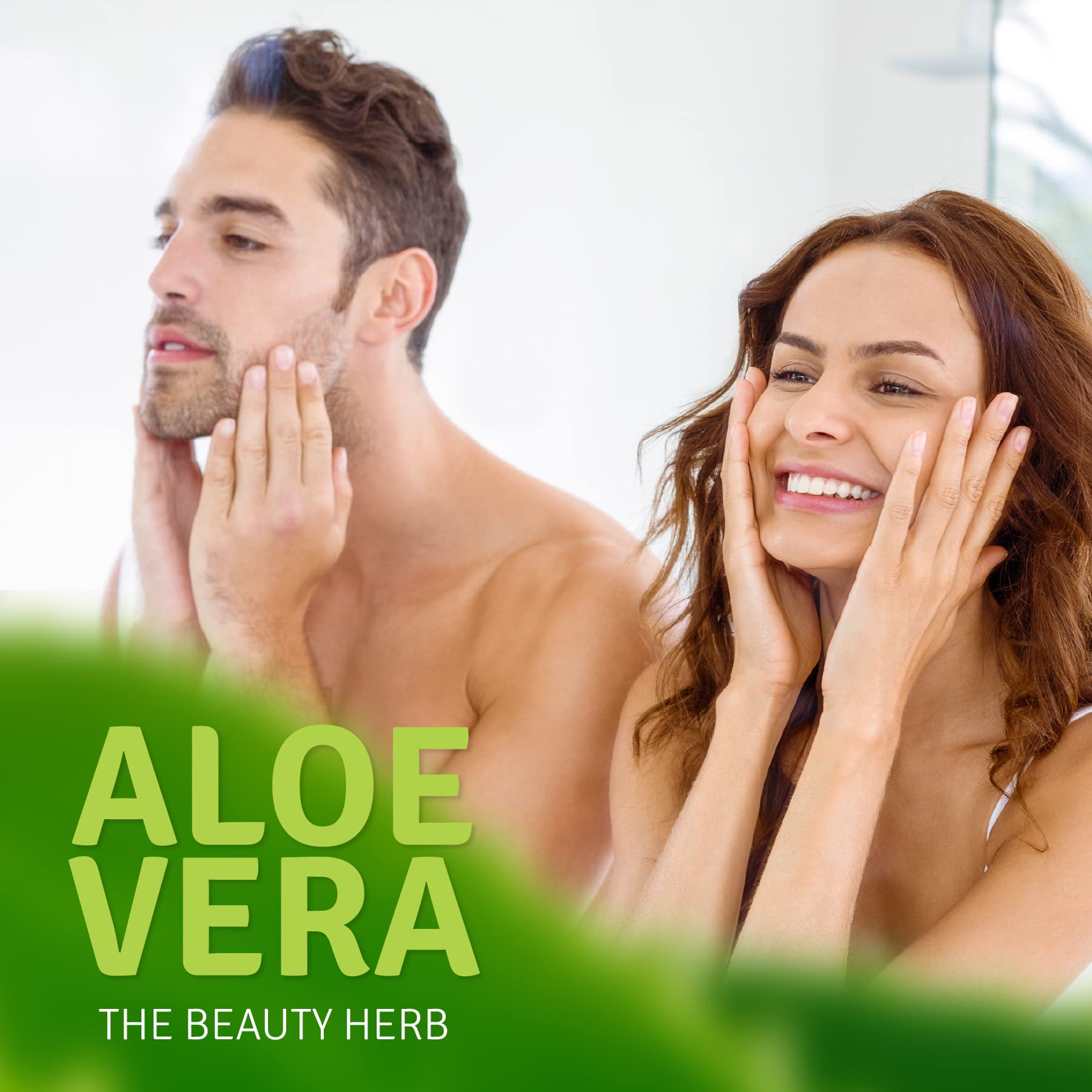 Aloe Life Skin Gel & Herbs – 99% Organic Whole Leaf Aloe Vera, Fragrance-Free 8 oz