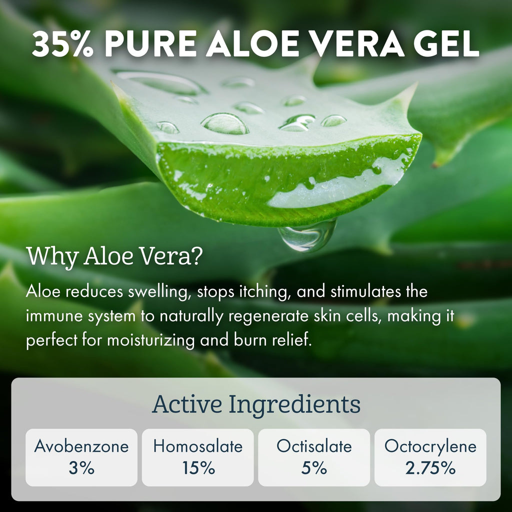 ALOE UP Kids SPF 50 Continuous Sport Sunscreen Spray – Broad Spectrum, Fragrance-Free, Reef-Safe