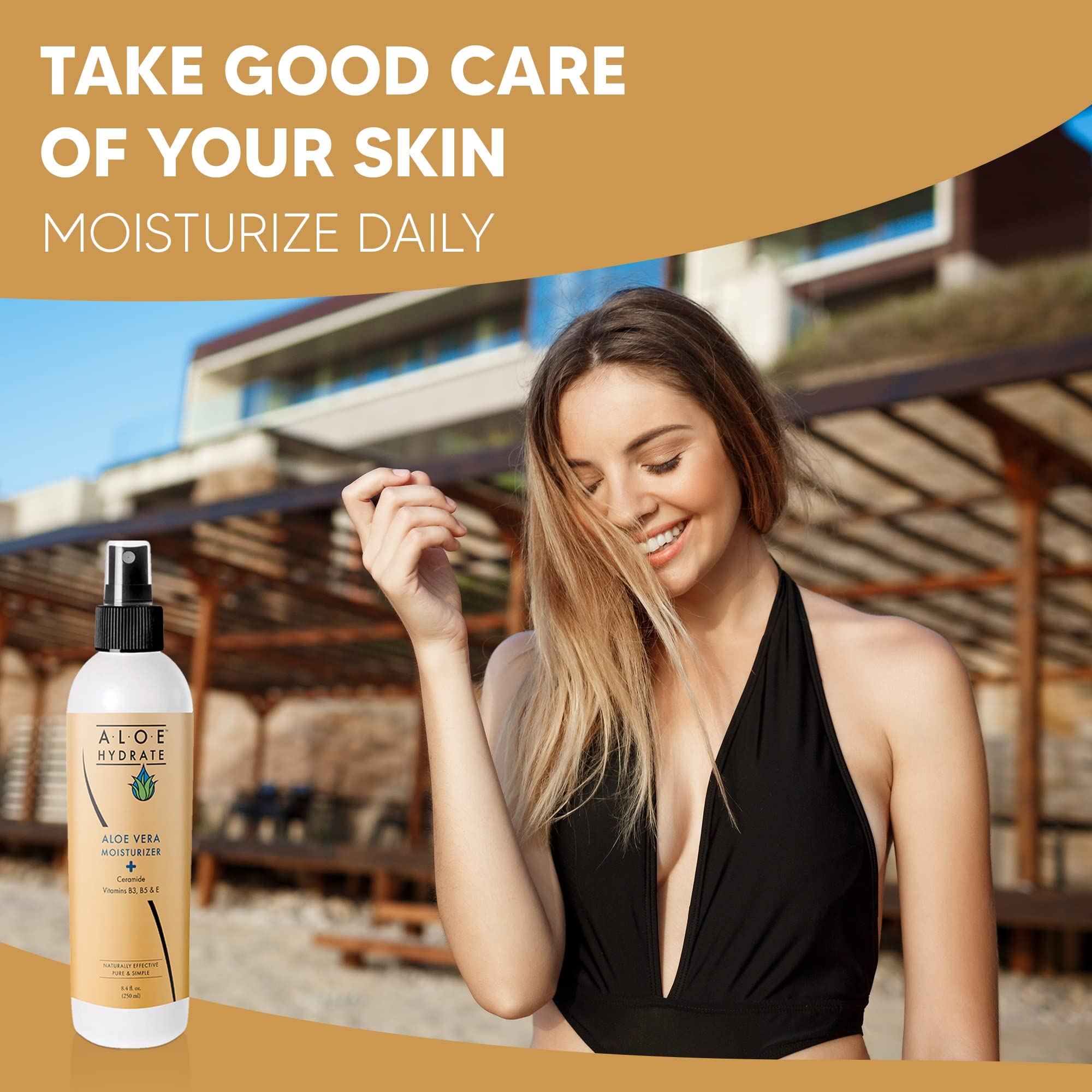 AloeHydrate Body Lotion Spray – Lightweight Hydration with Aloe Vera, Hyaluronic Acid & Ceramides