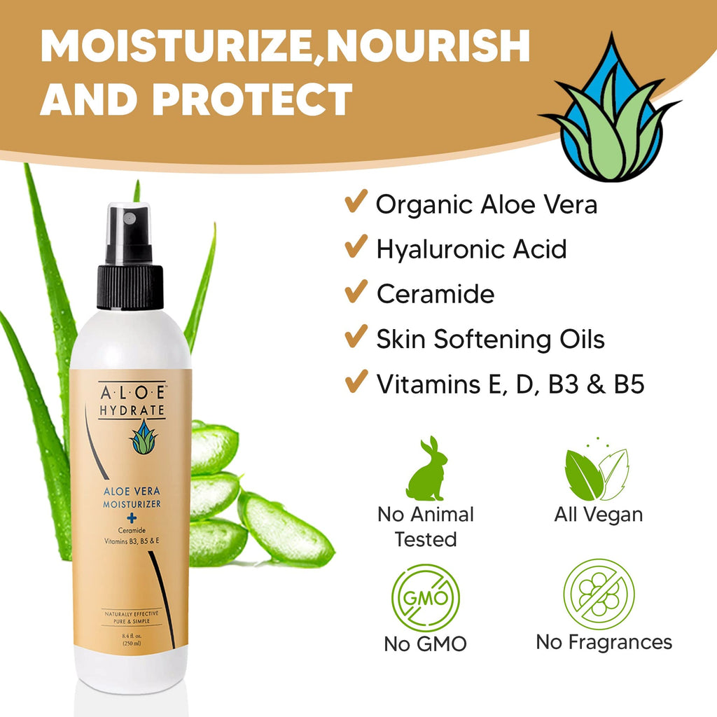 AloeHydrate Body Lotion Spray – Lightweight Hydration with Aloe Vera, Hyaluronic Acid & Ceramides