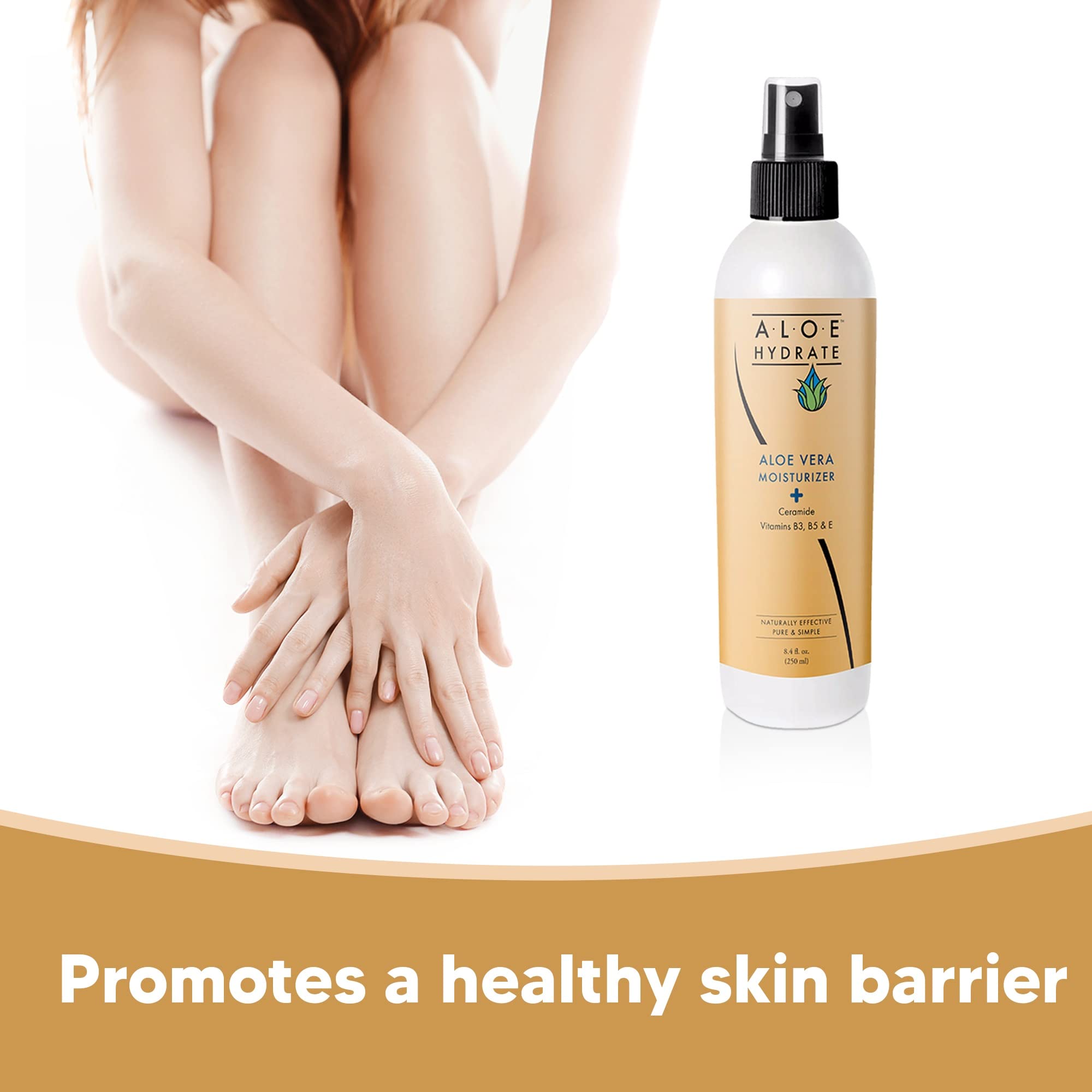AloeHydrate Body Lotion Spray – Lightweight Hydration with Aloe Vera, Hyaluronic Acid & Ceramides