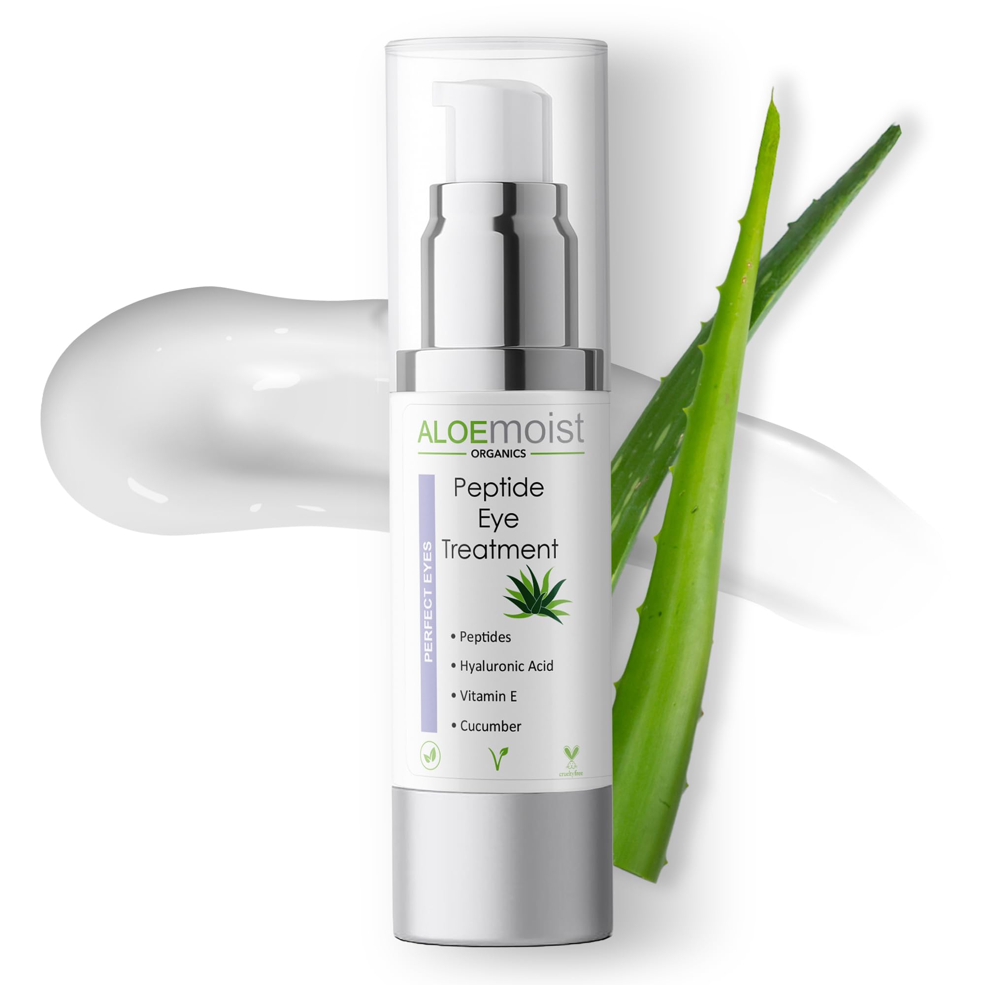 AloeMoist Peptide Eye Cream – Hydrating Anti-Aging Under-Eye Treatment (0.5 oz)