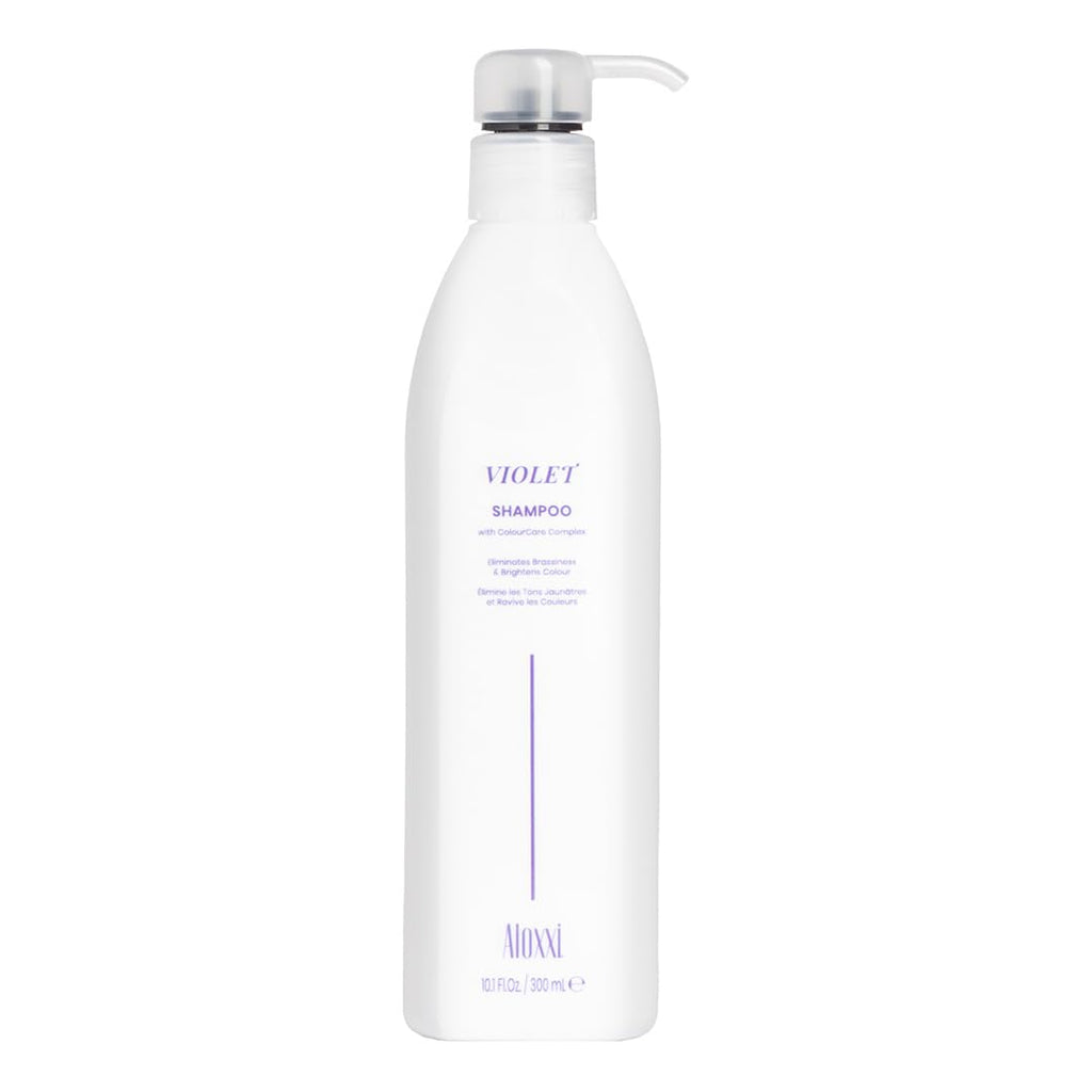 ALOXXI Violet Shampoo for Blonde & Silver Hair – Neutralizes Brassiness & Brightens Tones