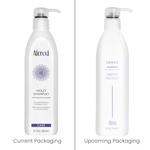 ALOXXI Violet Shampoo for Blonde & Silver Hair – Neutralizes Brassiness & Brightens Tones