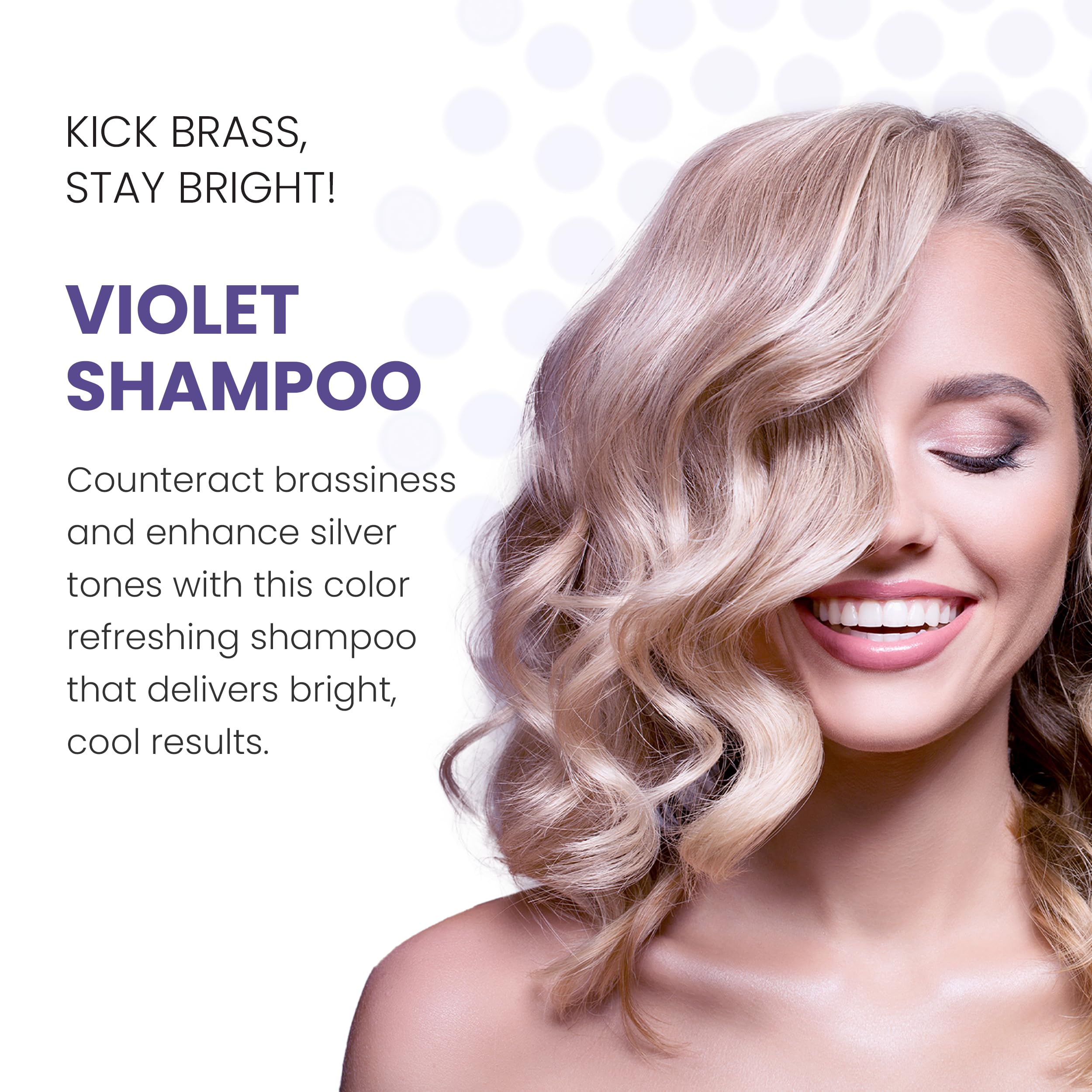 ALOXXI Violet Shampoo for Blonde & Silver Hair — Neutralizes Brassiness & Enhances Luminousity | Paraben & Sulfate Free