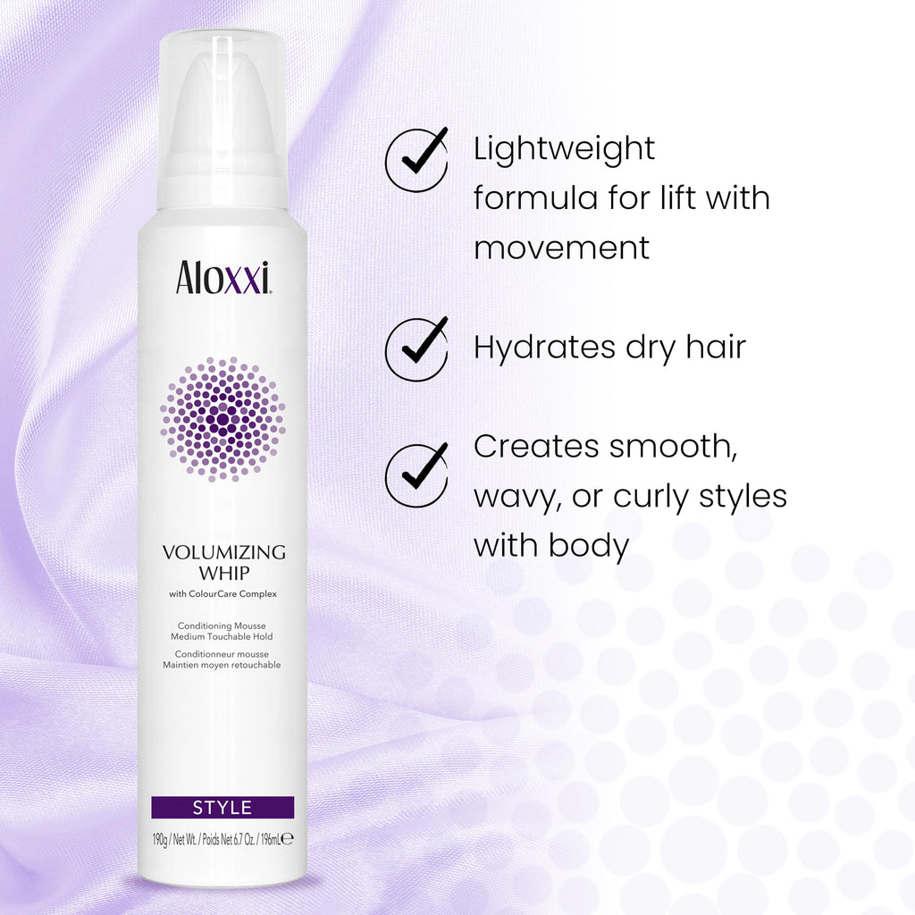 ALOXXI Volumizing Whip | Soft Volume, Frizz Control & Color Protection – 6.7 Fl Oz