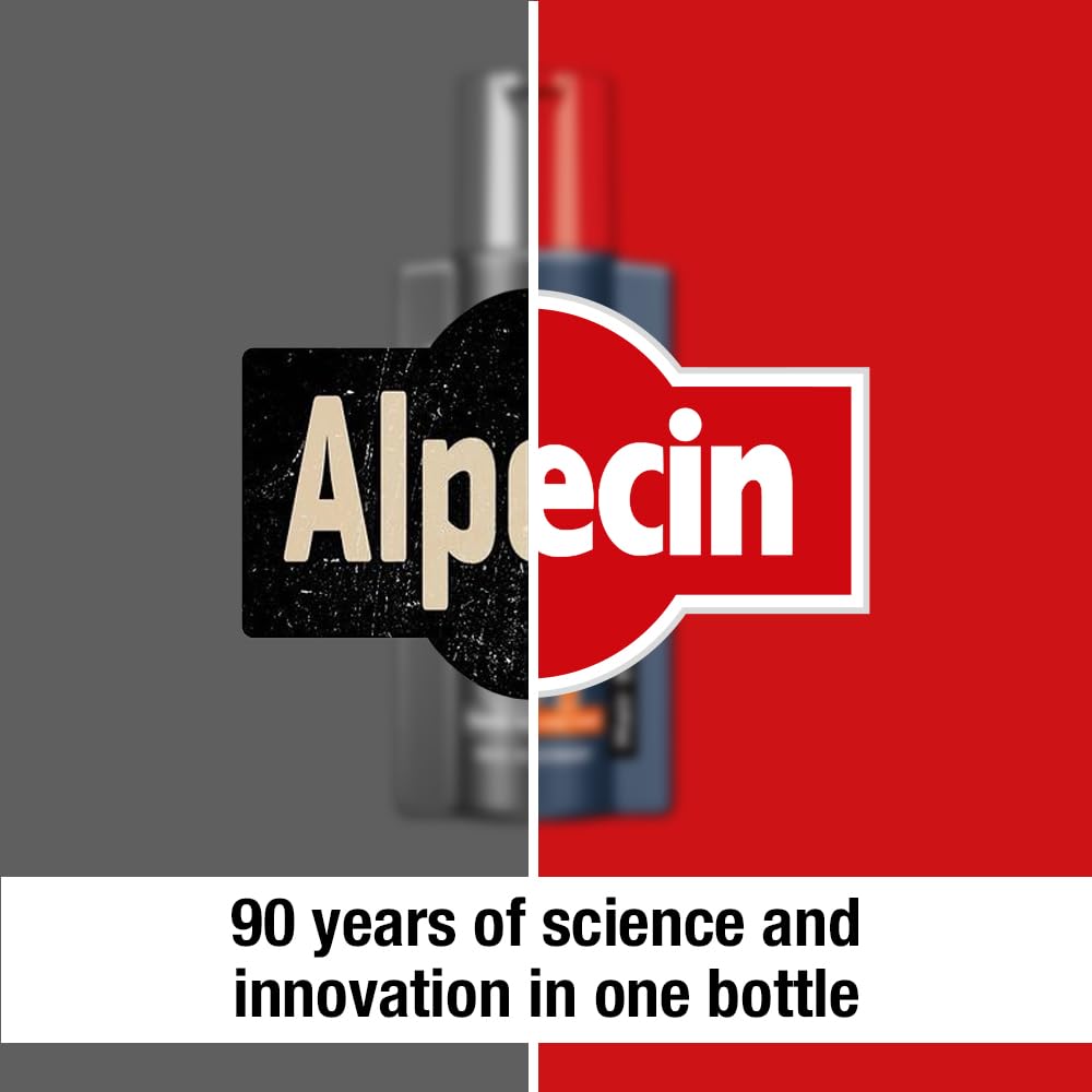 Alpecin C1 Caffeine Shampoo – 12.68 fl oz (Pack of 2) for Natural Hair Growth & Thickness