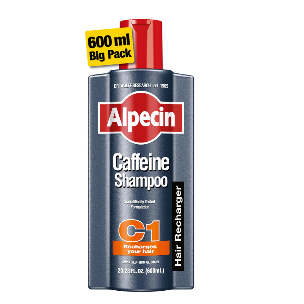 Alpecin C1 Caffeine Shampoo 600mL – Natural Hair Growth & Thicker Appearance