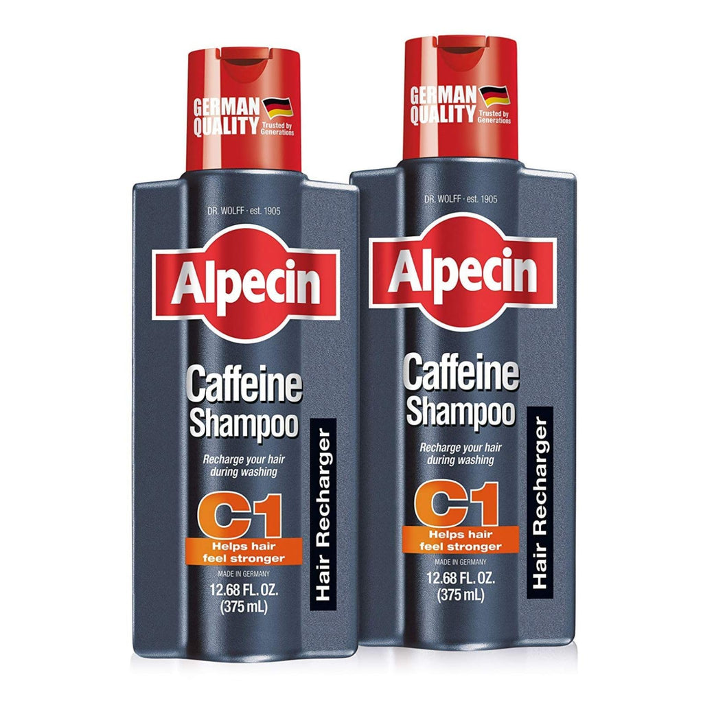 Alpecin C1 Caffeine Shampoo – 12.68 fl oz (Pack of 2) for Natural Hair Growth & Thickness