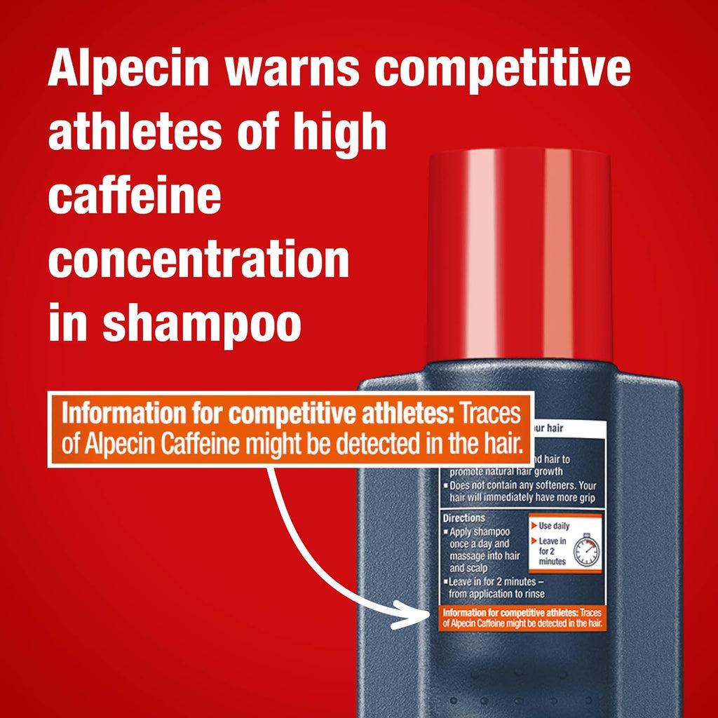 Alpecin C1 Caffeine Shampoo – 12.68 fl oz (Pack of 2) for Natural Hair Growth & Thickness