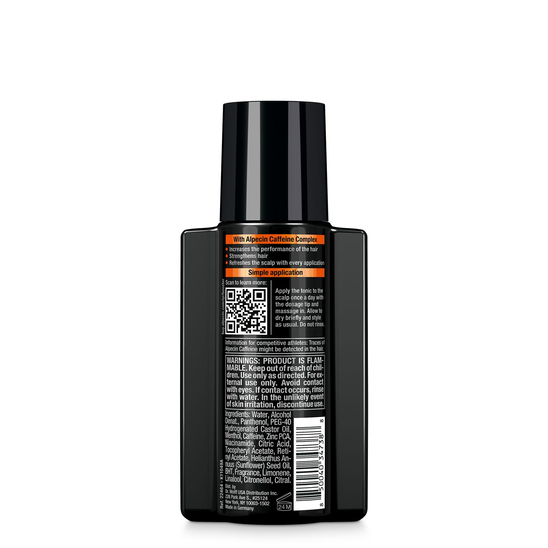 Alpecin Caffeine Hair Booster – Bold Fragrance, 3 x 6.76 fl oz | Hair Performance Enhancer for Thicker, Fuller-Looking Hair | Energizes Scalp