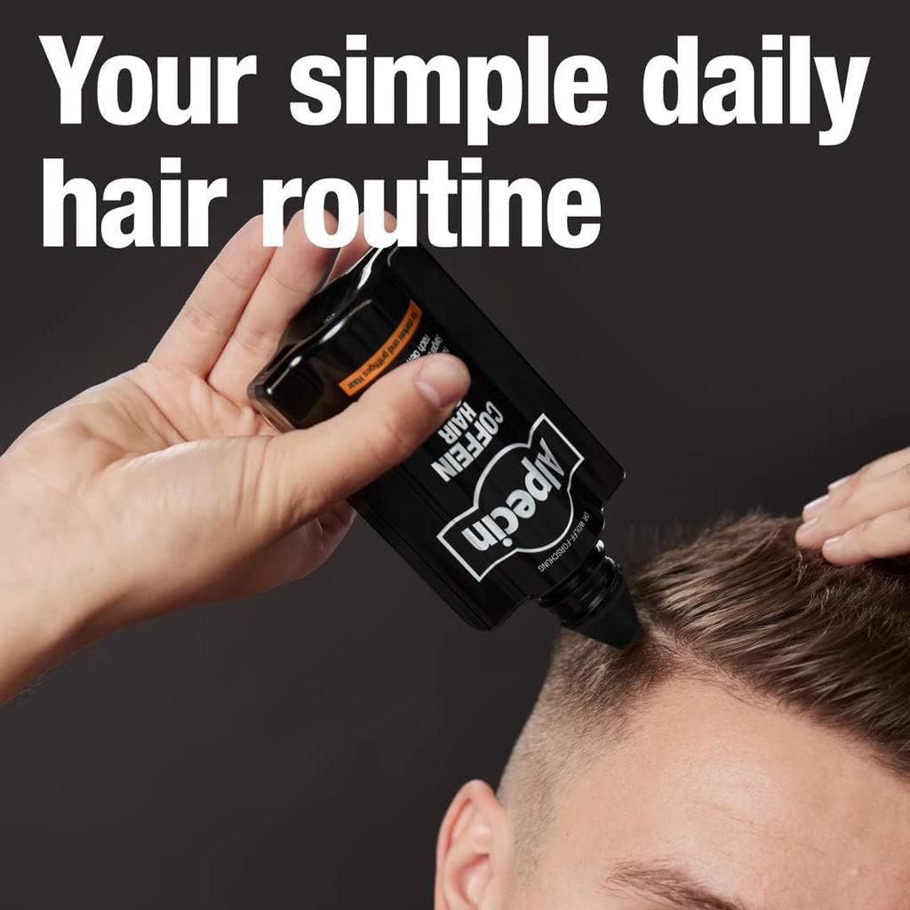 Alpecin Caffeine Hair Booster – Bold Fragrance, 3 x 6.76 fl oz | Hair Performance Enhancer for Thicker, Fuller-Looking Hair | Energizes Scalp