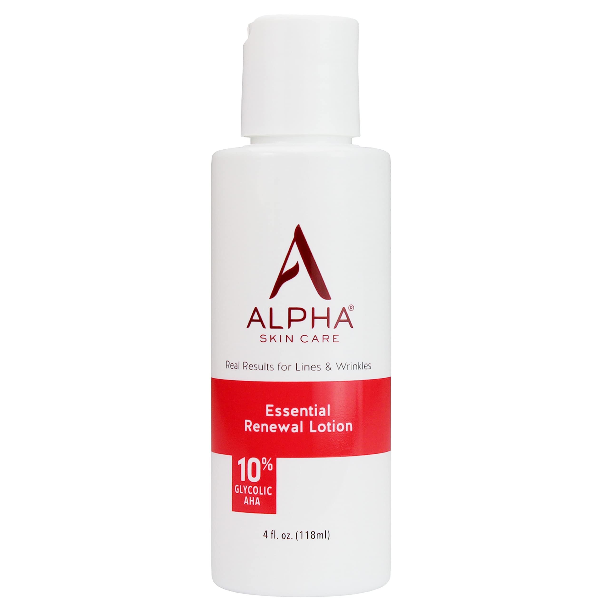 Alpha Skin Care Essential Renewal Lotion – 10% Glycolic AHA for Smoother Skin