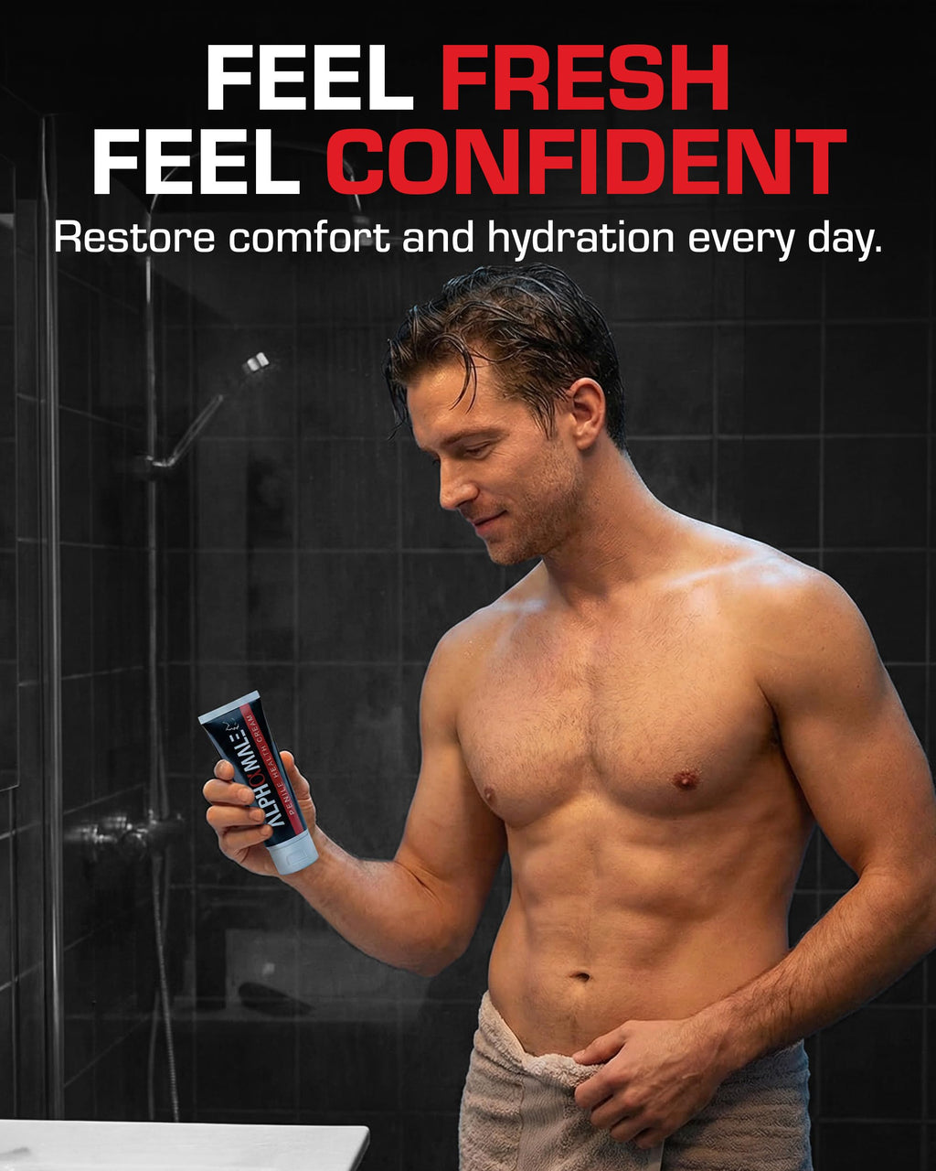 AlphaMale Premium Penile Health Cream — Daily Hydration for Sensitive Skin (4oz)