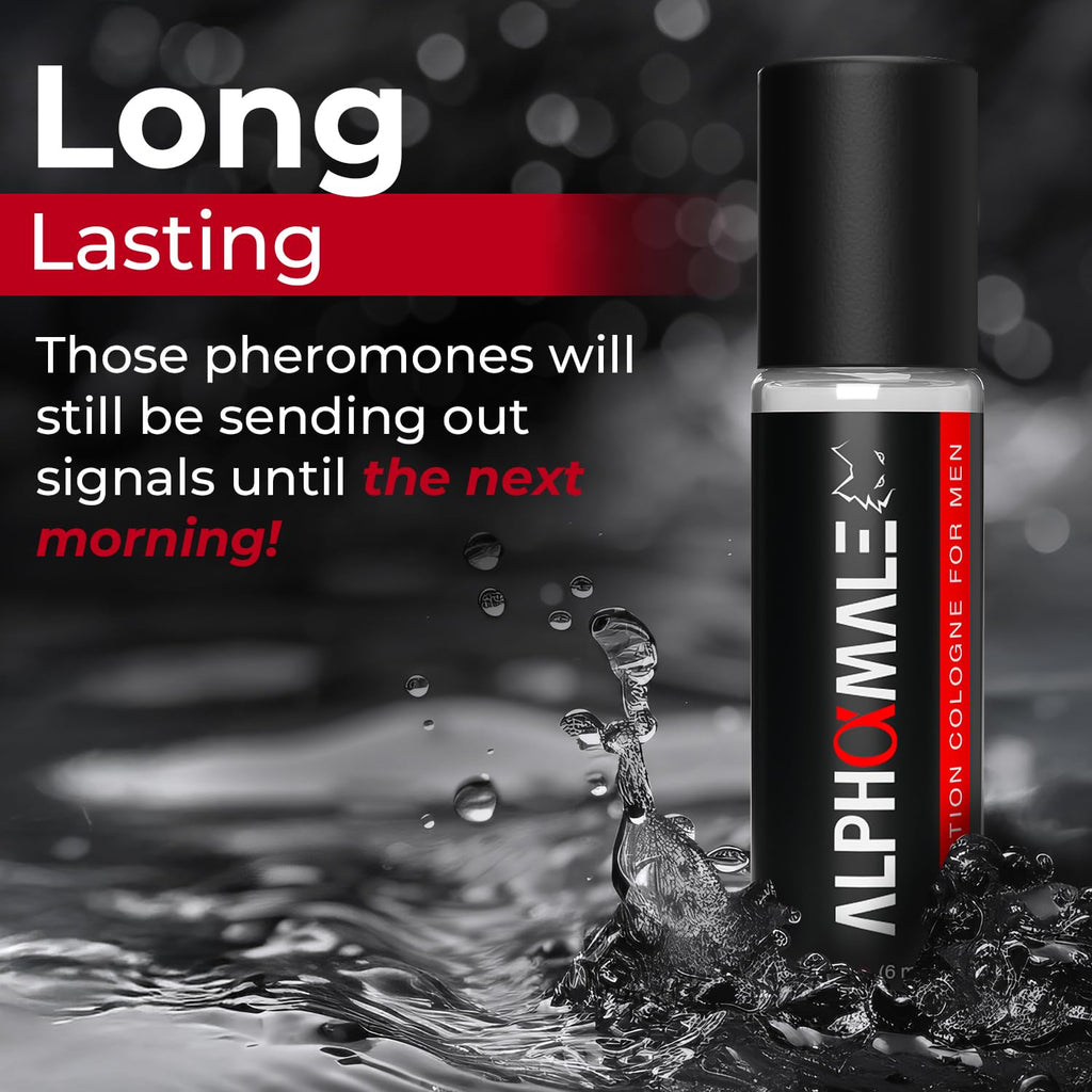 AlphaMale Pheromones Cologne for Men – Long-Lasting Roll-On Scent, Made in USA