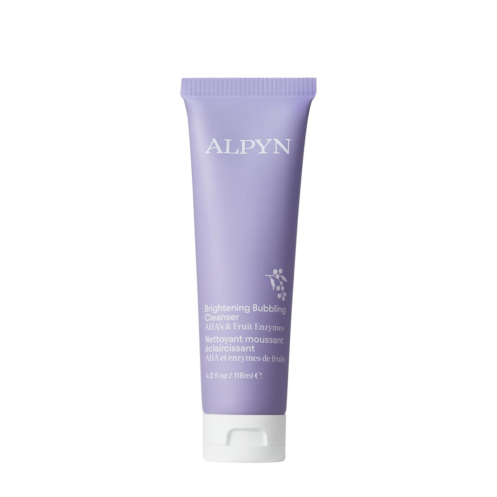 Alpyn Beauty Creamy Bubbling Cleanser with Fruit Enzymes – Gentle Hydration & Exfoliation, 4 oz