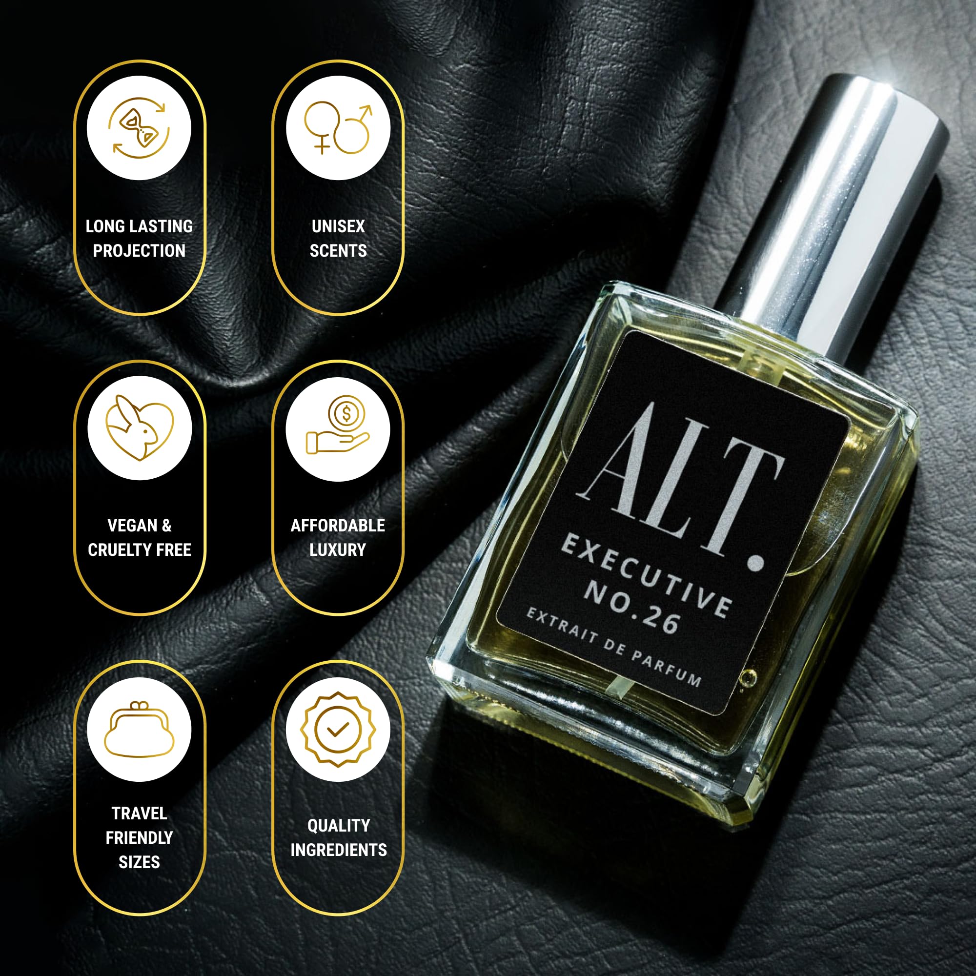 ALT. Fragrances Executive No. 26 Extrait de Parfum for Men – 3.3 fl oz (100 ml) | Long-Lasting