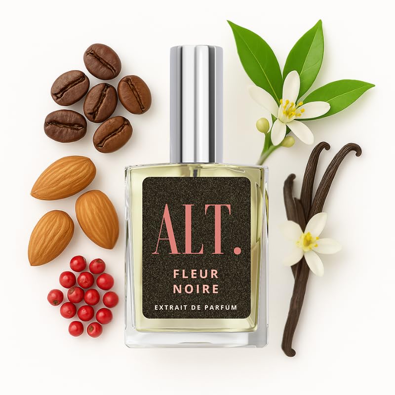 ALT. FRAGRANCES Fleur Noire 60ml – Inspired by Black Opium Parfum Extract, Long-Lasting Women’s Perfume